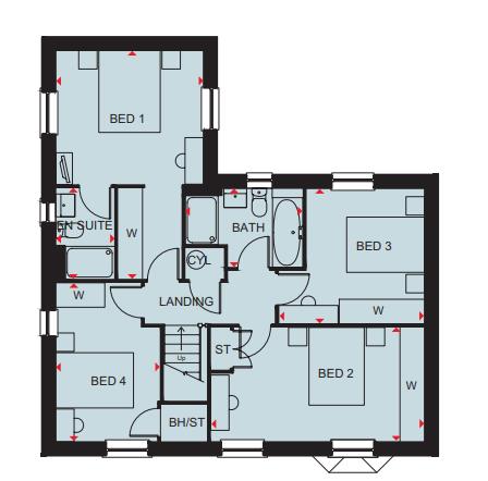 Plot 80, Avondale, Niveus Walk, Shaftesbury floorplan