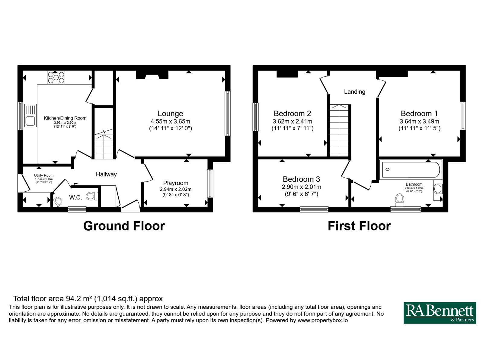 11, Prospect Road, Warwickshire floorplan