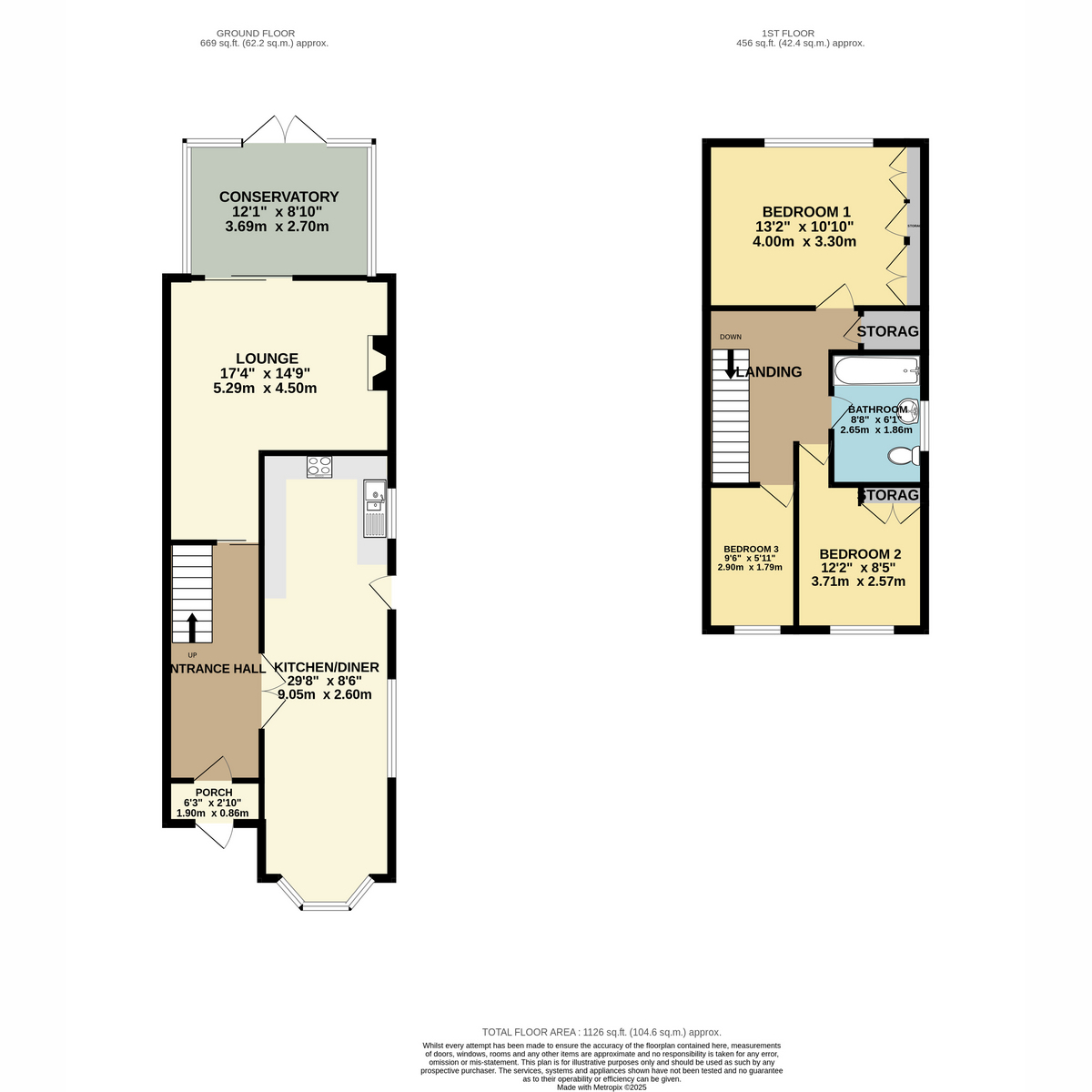 128, Plumberow Avenue, Hockley floorplan