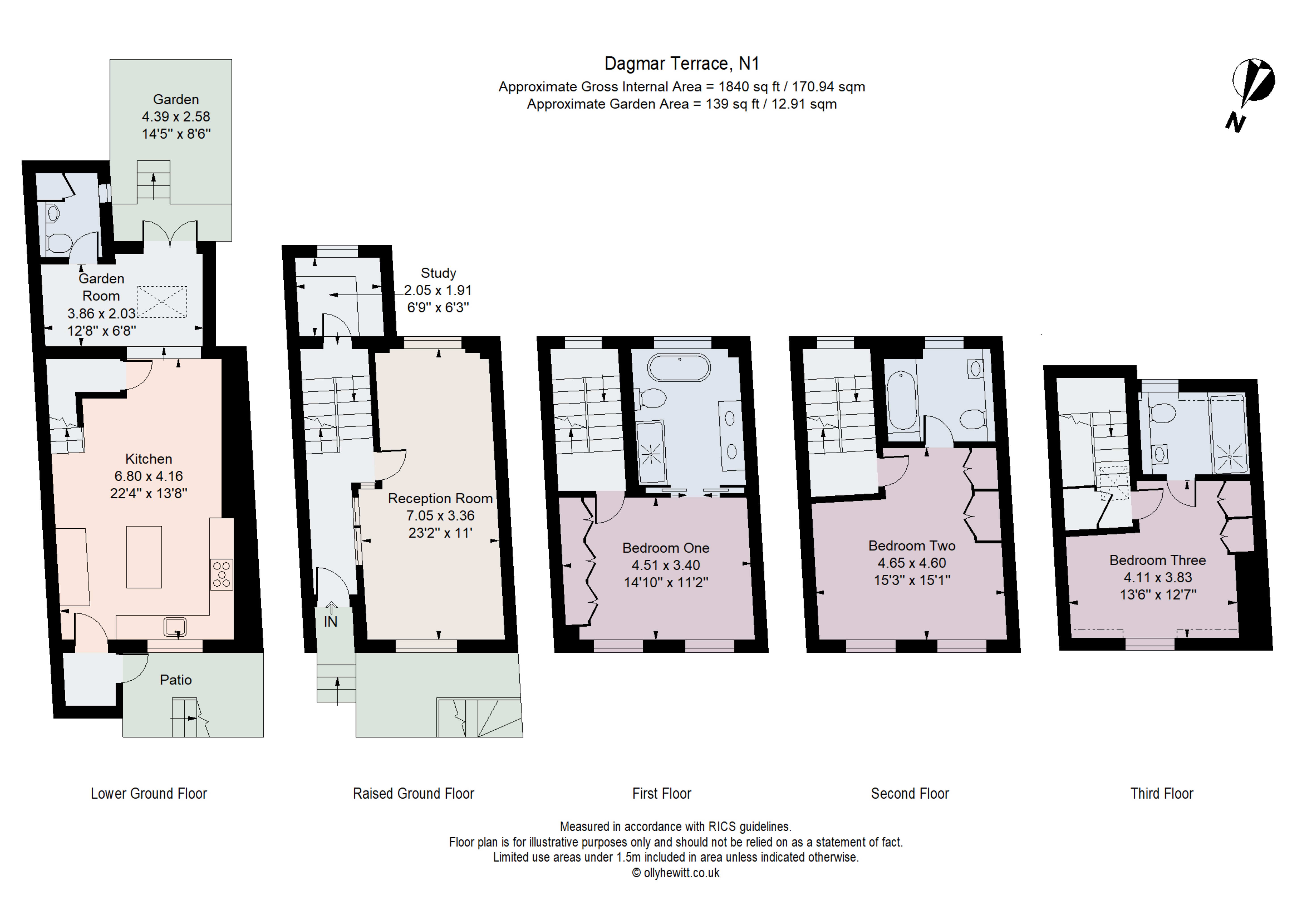 20, Dagmar Terrace, London floorplan
