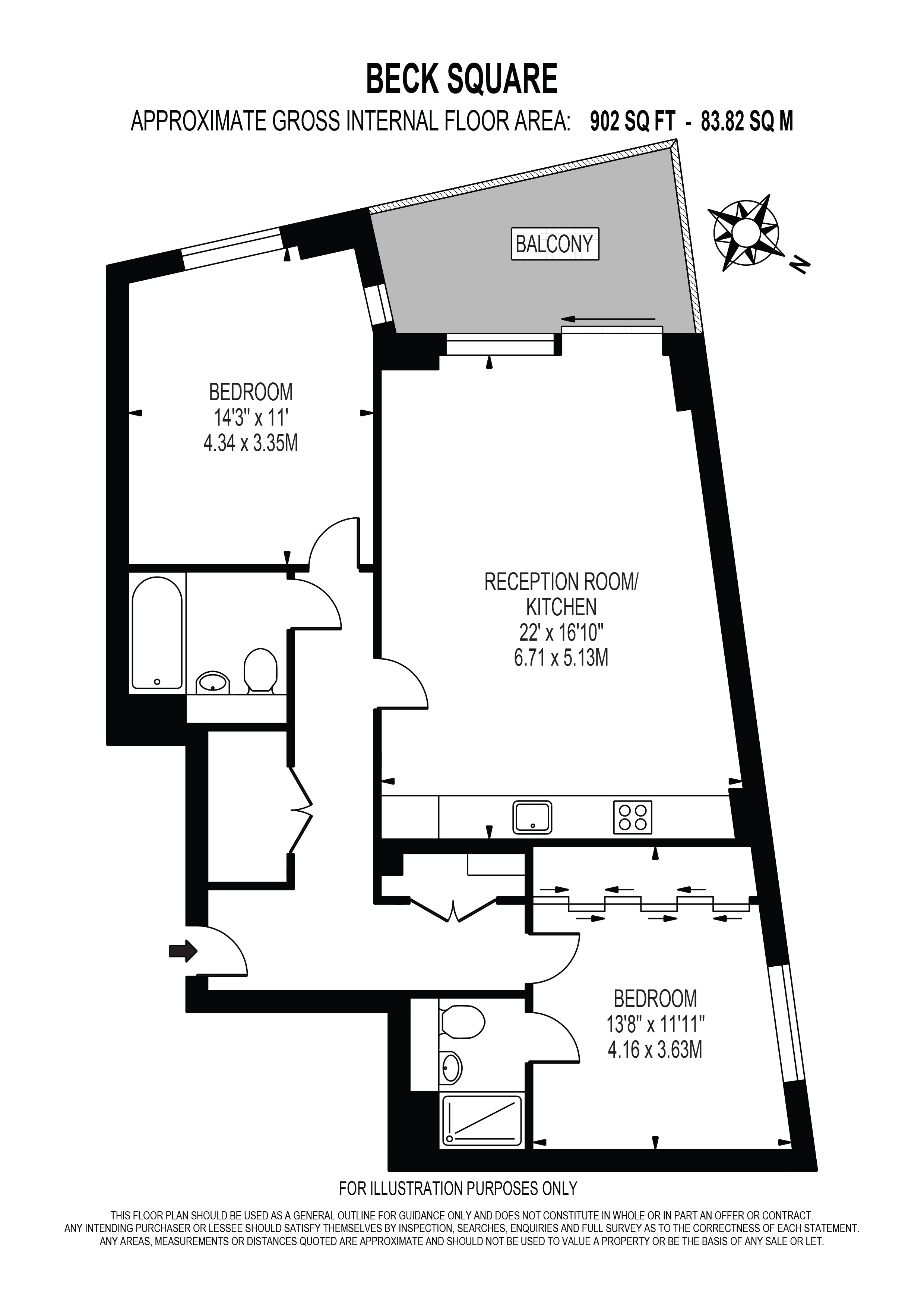 Beck Square, London floorplan