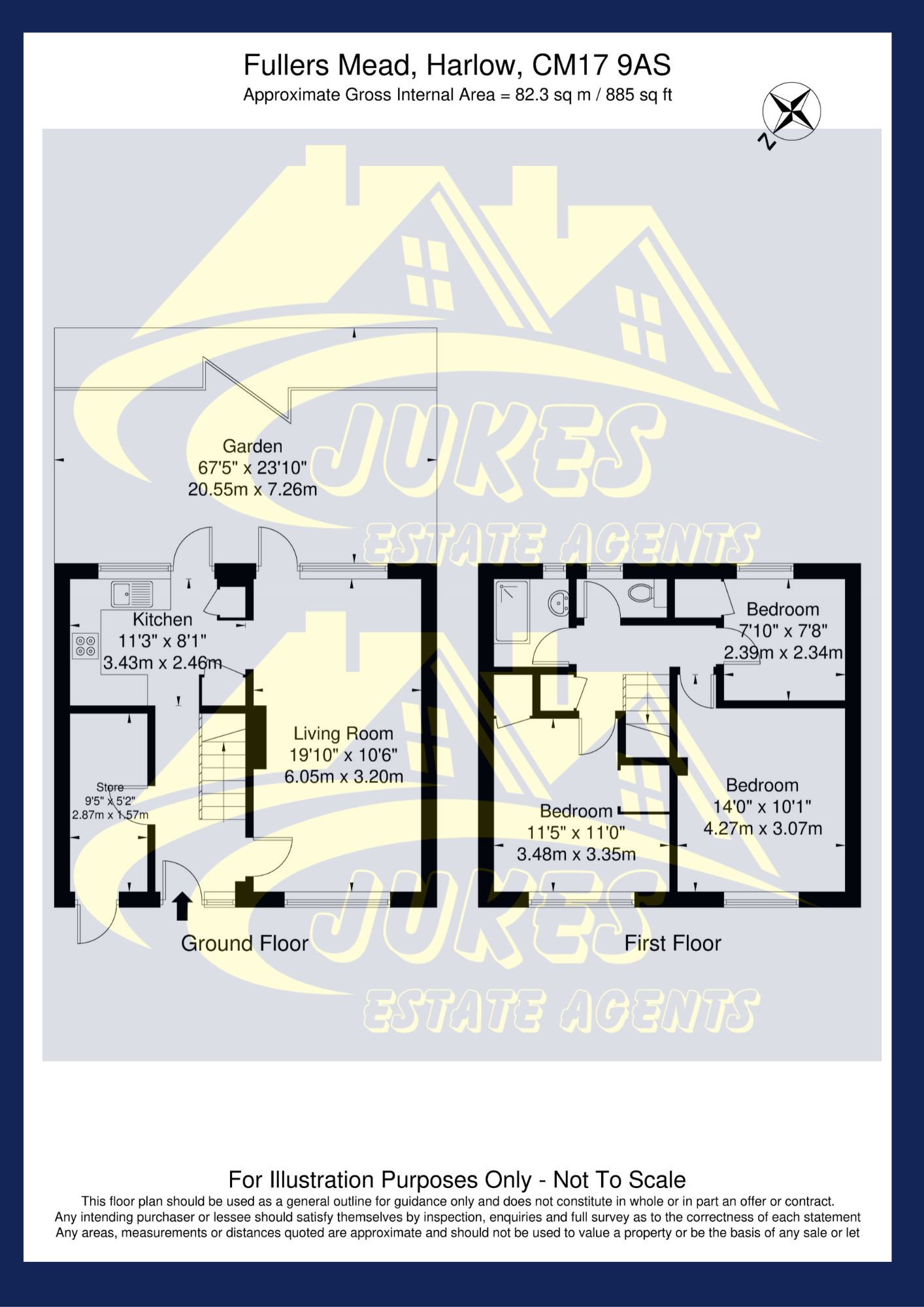 55 Fullers Mead, Harlow floorplan