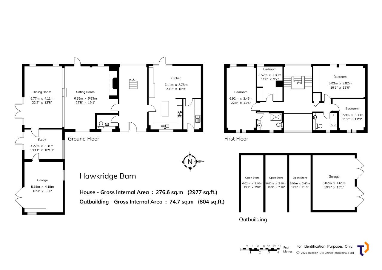 Hawkridge Barn, The Common, Sissinghurst floorplan