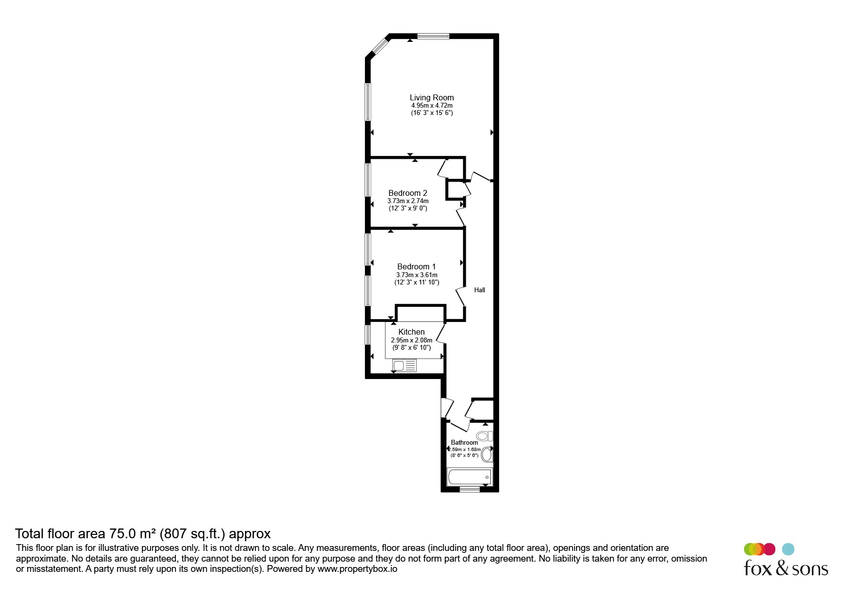 172, Terminus Road, Eastbourne floorplan