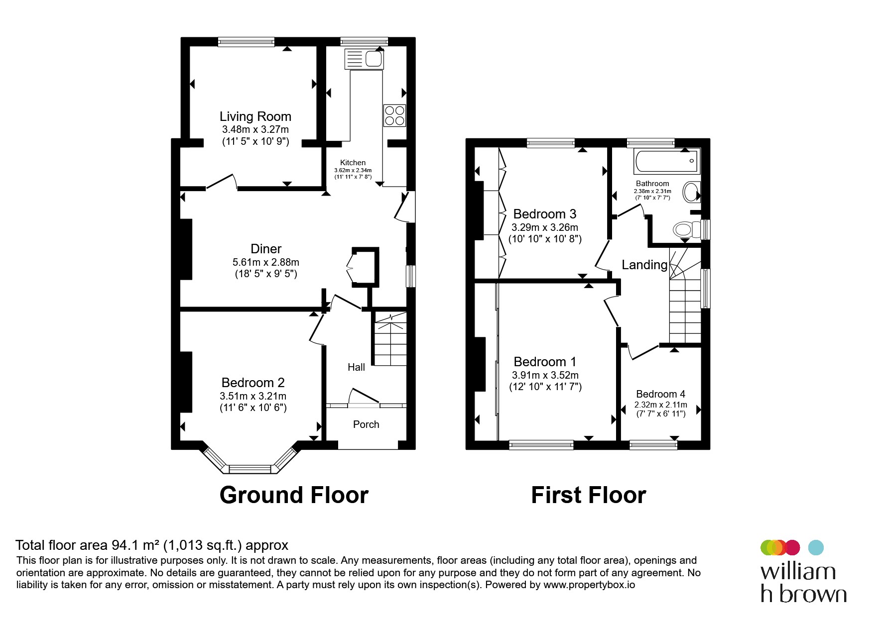 39, Highfield Road, Nottingham floorplan