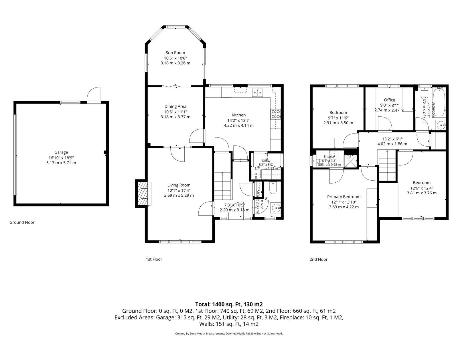 15, Turnstone Close, Leigh floorplan