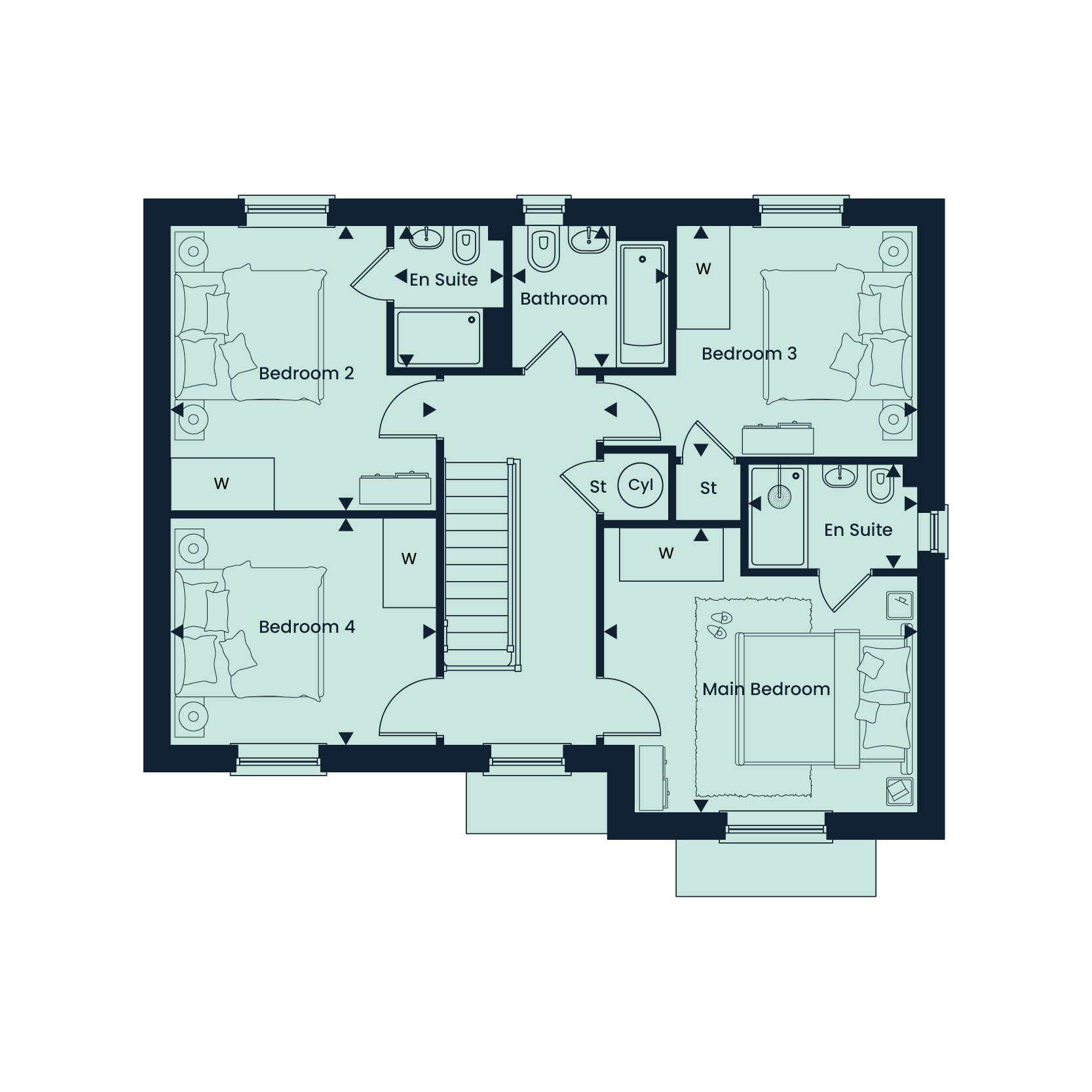 012, Long Meadow, Redhills, Exeter floorplan