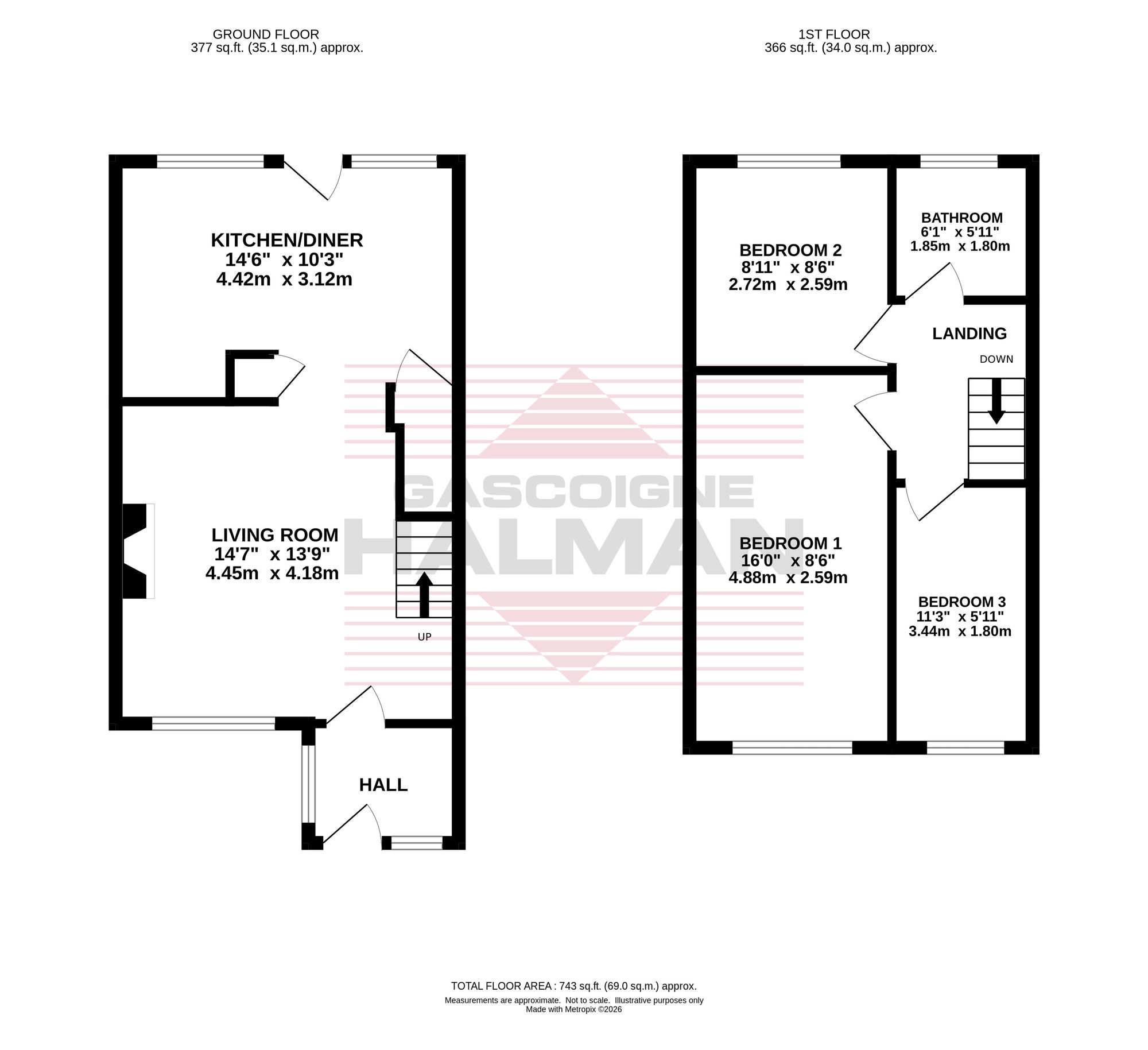 9 Chevin Gardens, Stockport floorplan