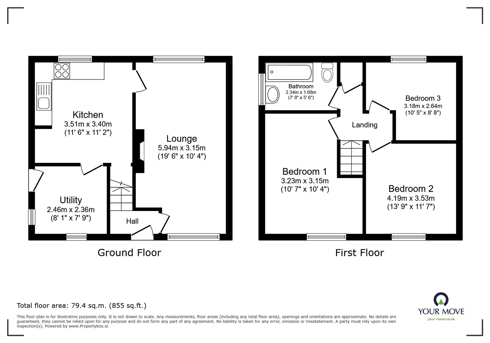 81, MacDonald Crescent, Staffordshire floorplan