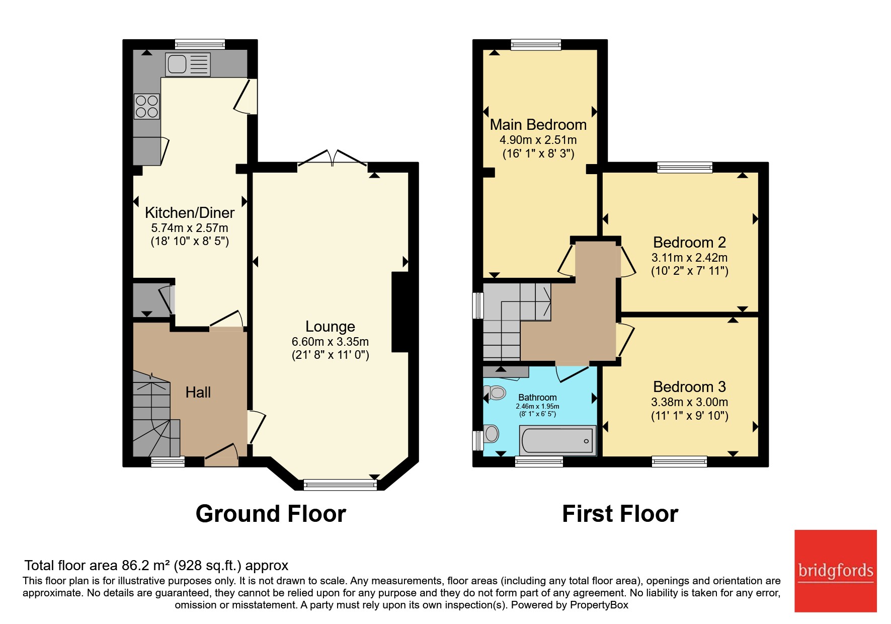 70, Trevor Road, Manchester floorplan