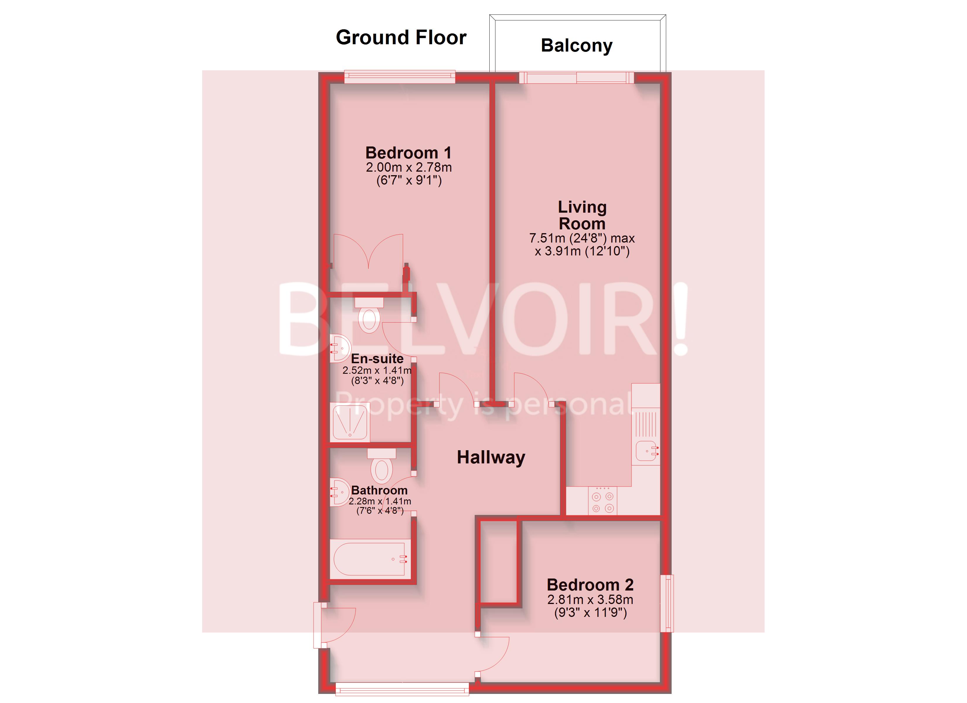 54 The Avalon, West Street, Brighton floorplan