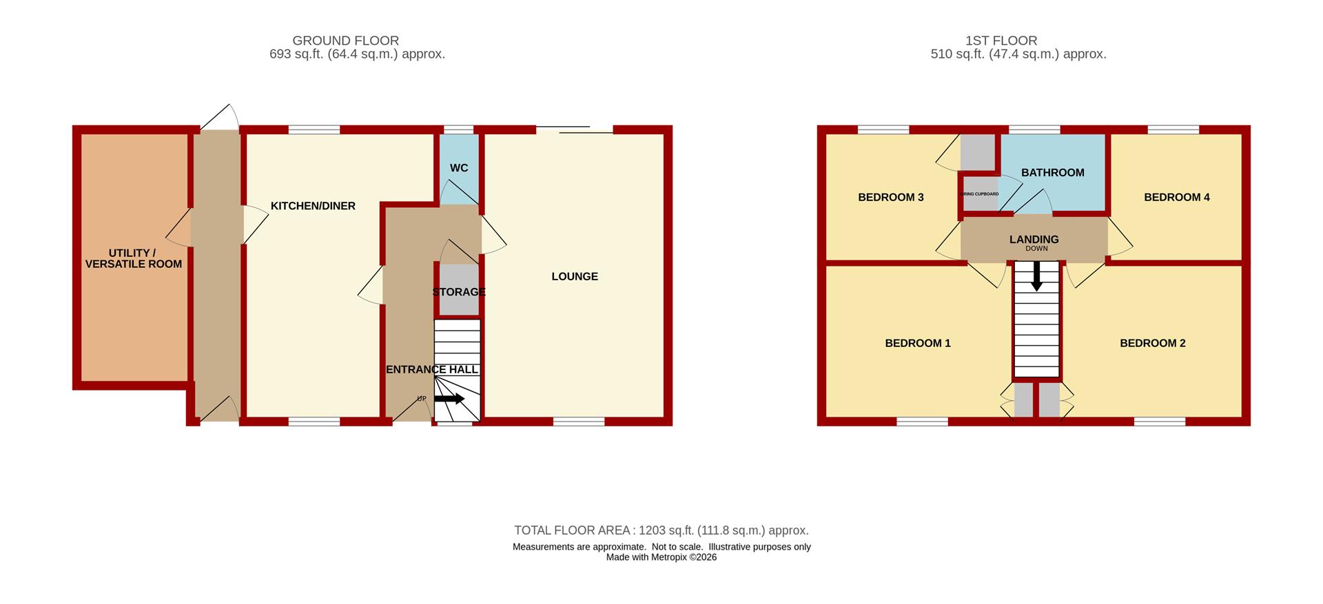 14, Almond Walk, Lydney floorplan