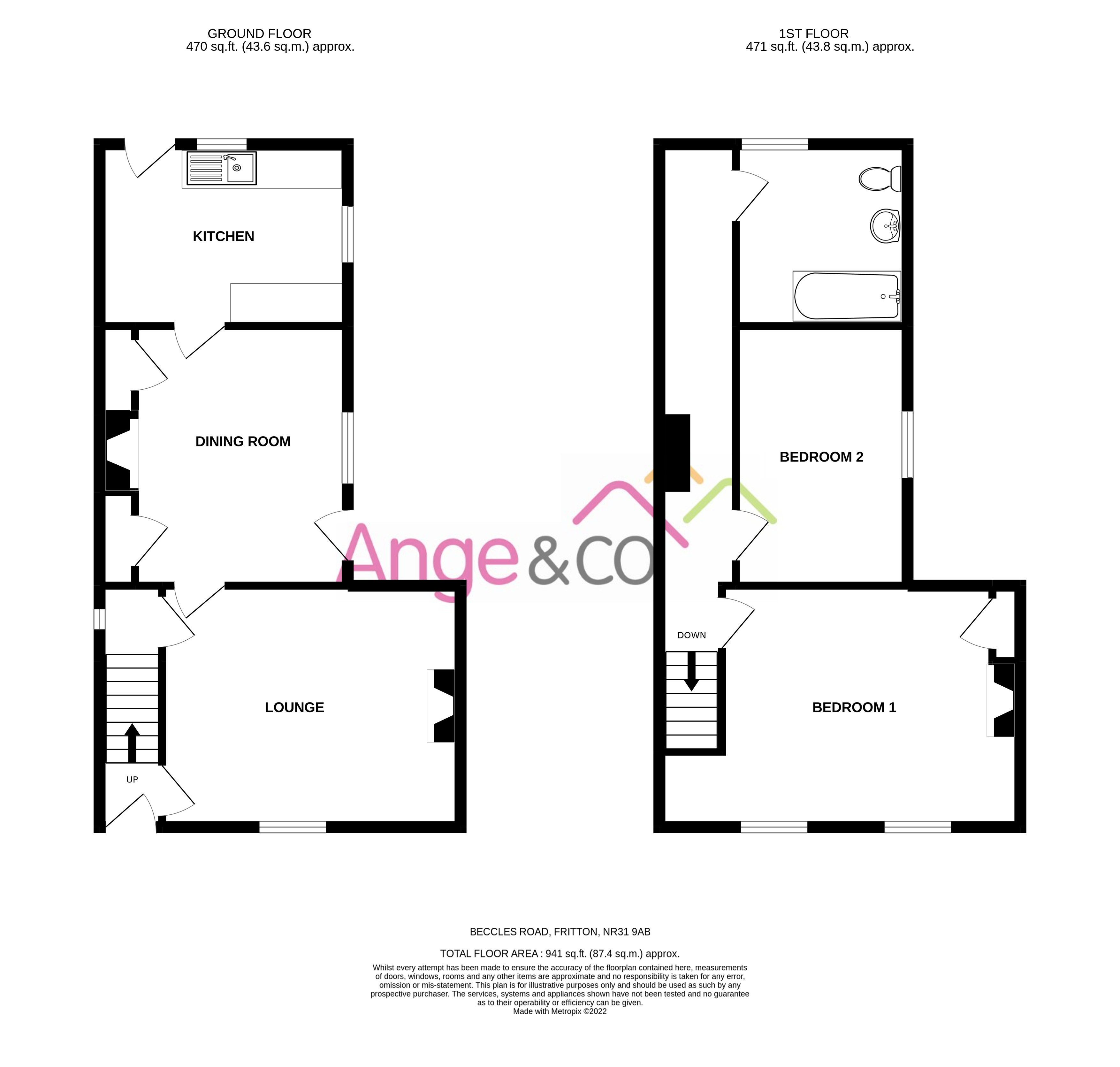 Beccles Road, Fritton, Great Yarmouth NR31, 2 bedroom detached house
