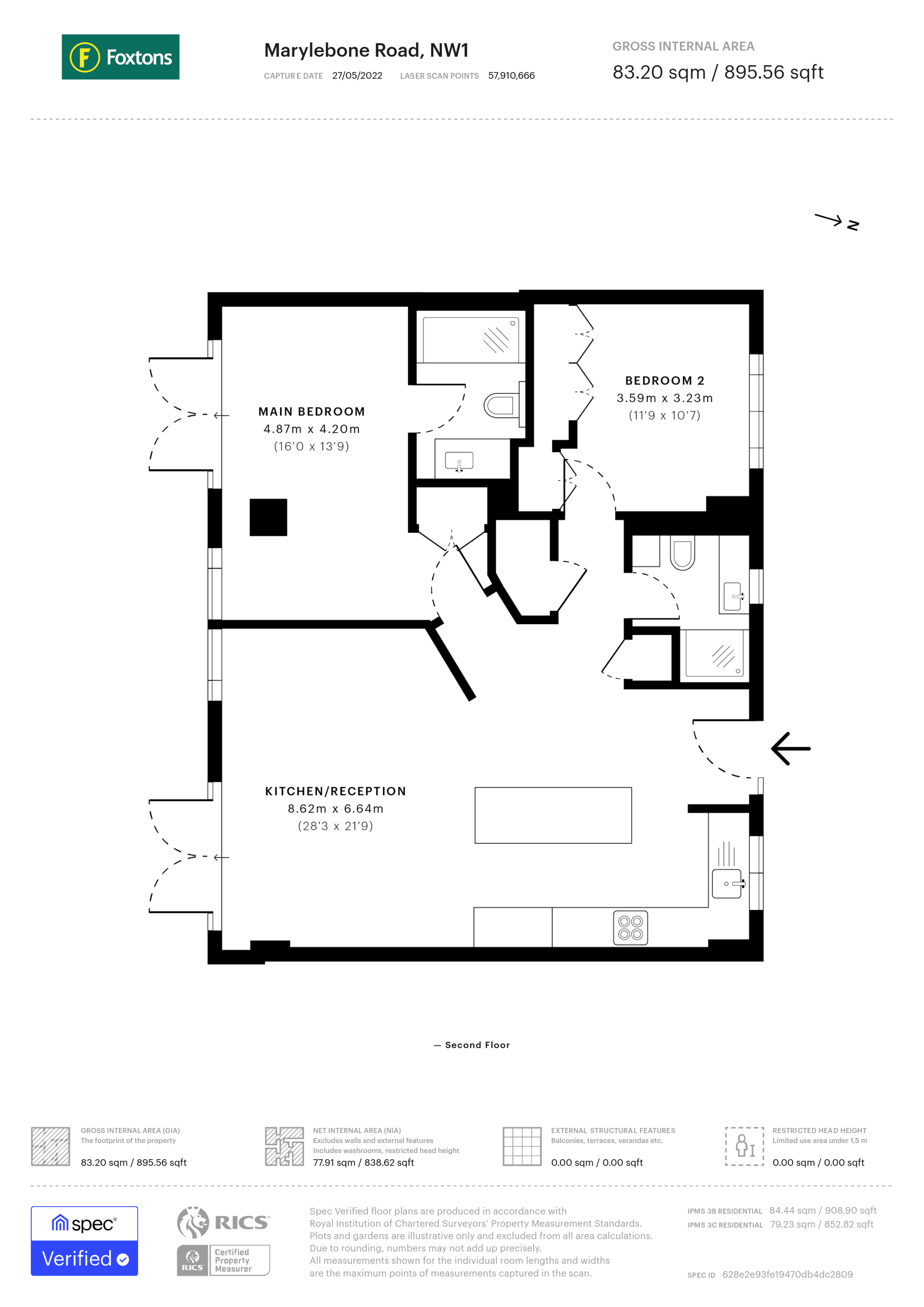Marathon House, Marylebone floorplan