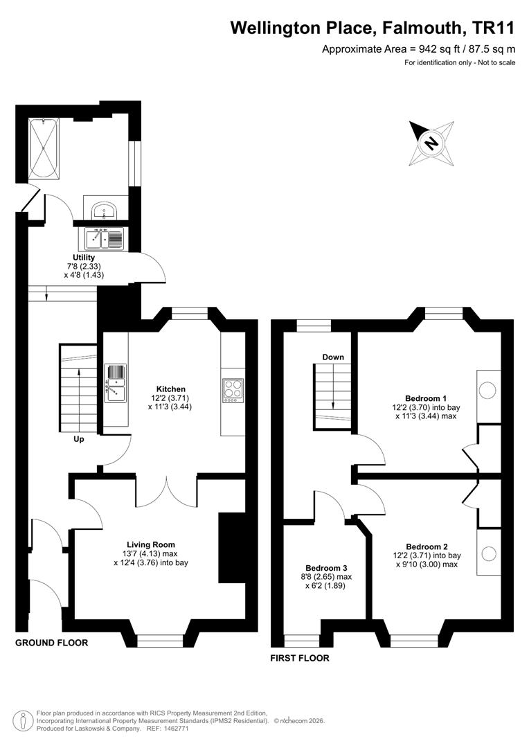 5, Wellington Place, Falmouth floorplan