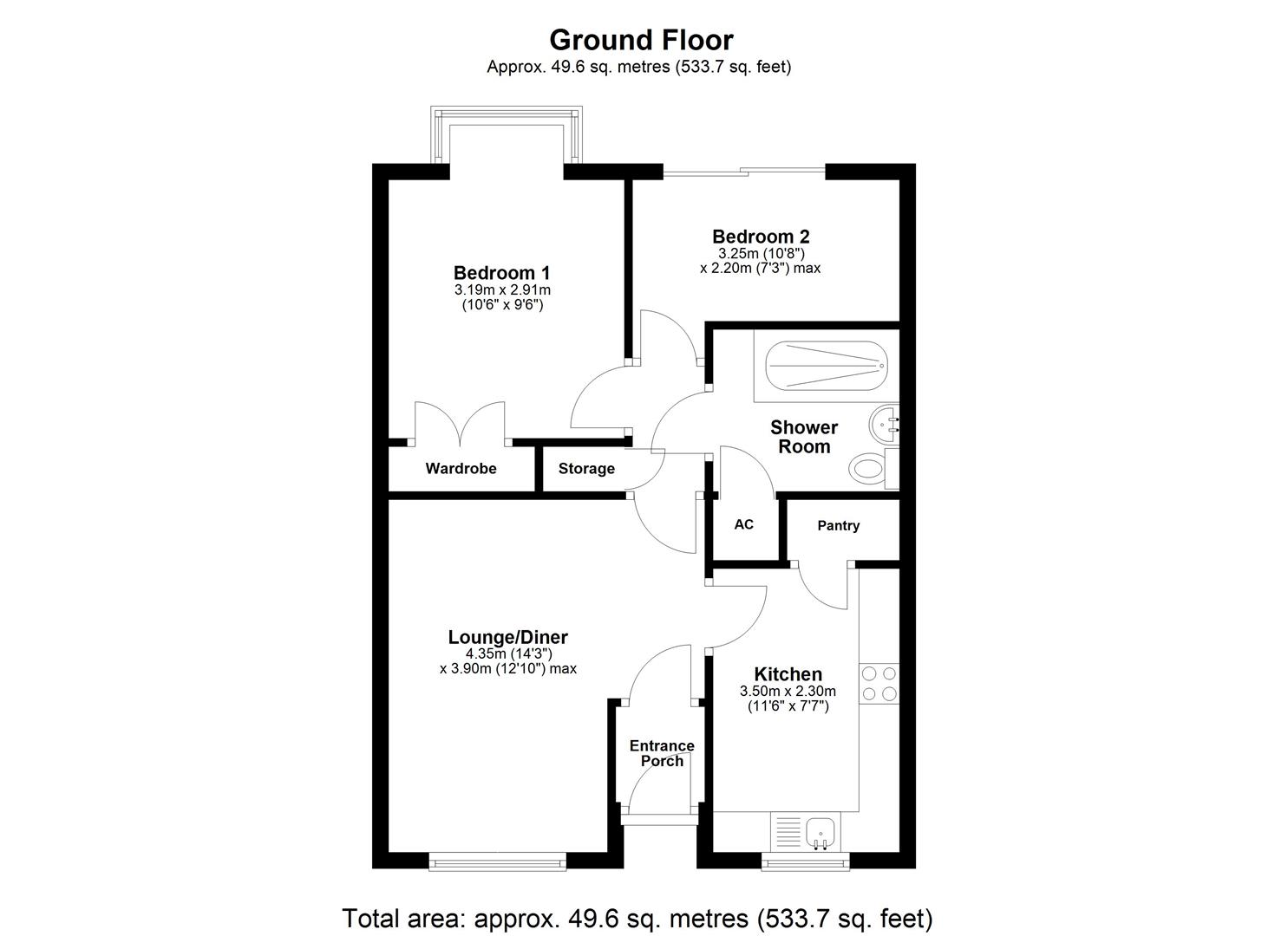 12, Wallis Close, Leicester floorplan