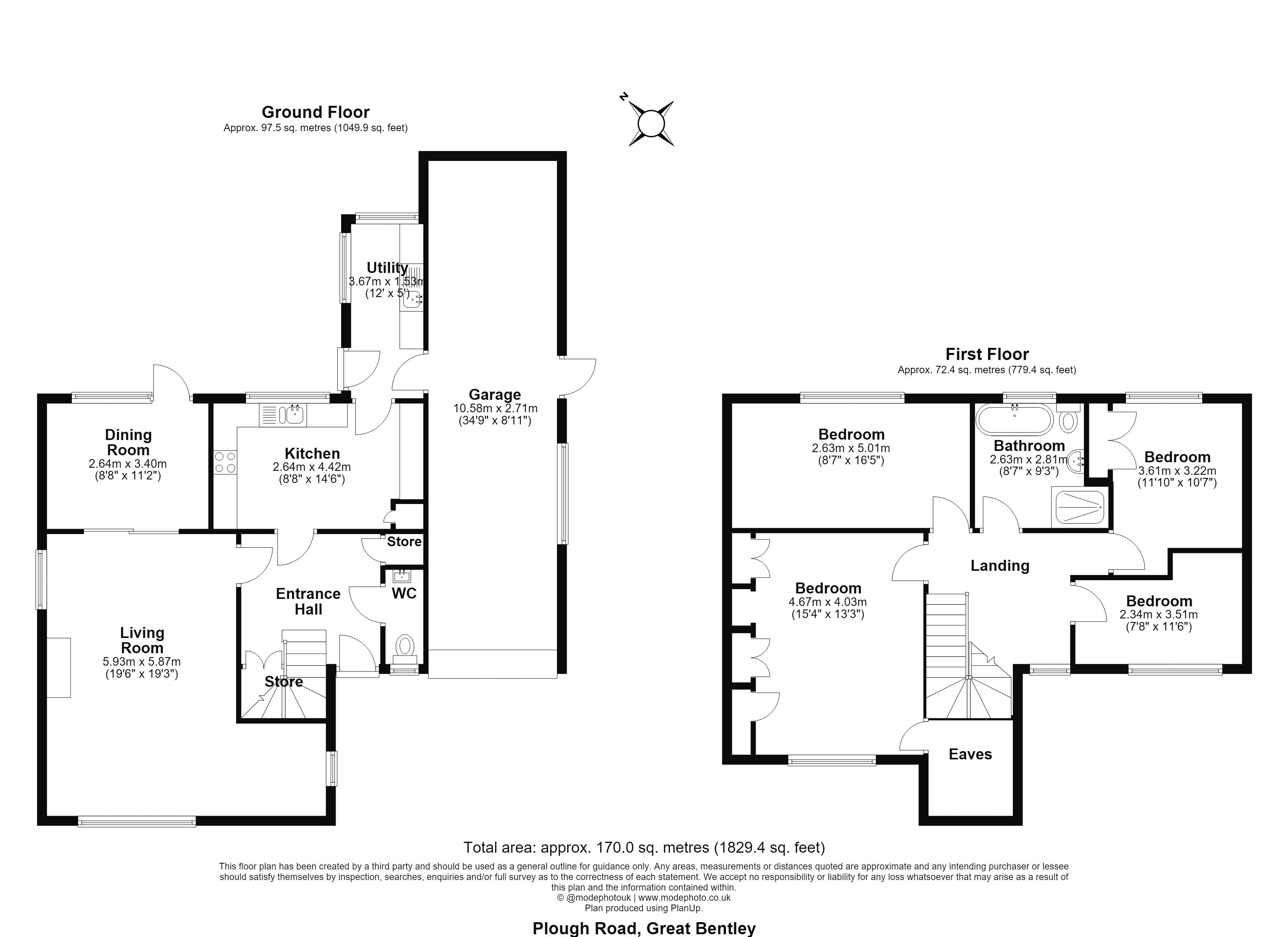 Pine Lodge, Plough Road, Colchester floorplan