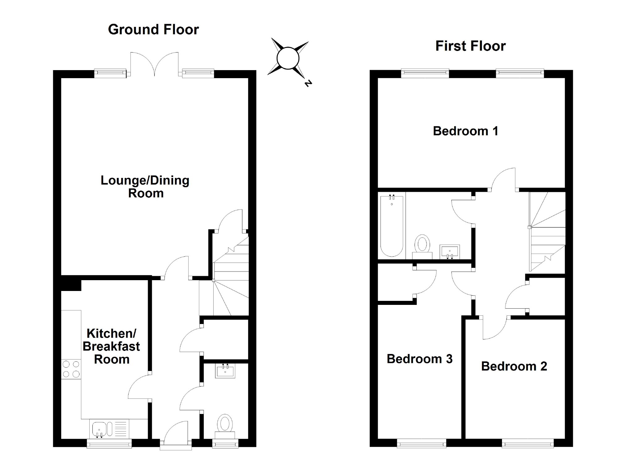 3 Bedrooms Terraced house for sale in Giles Crescent, Stevenage, Hertfordshire SG1