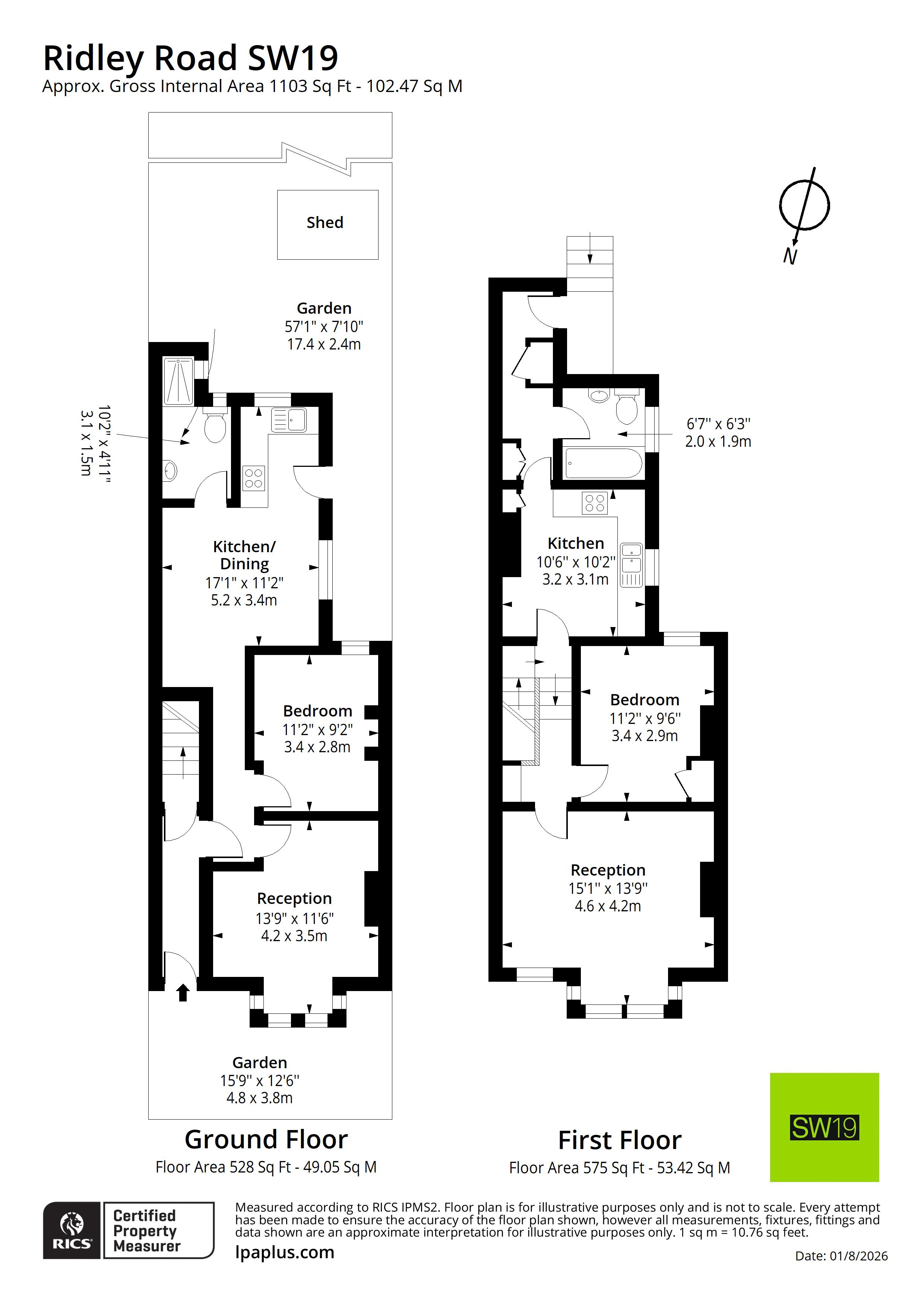 44, Ridley Road, London floorplan