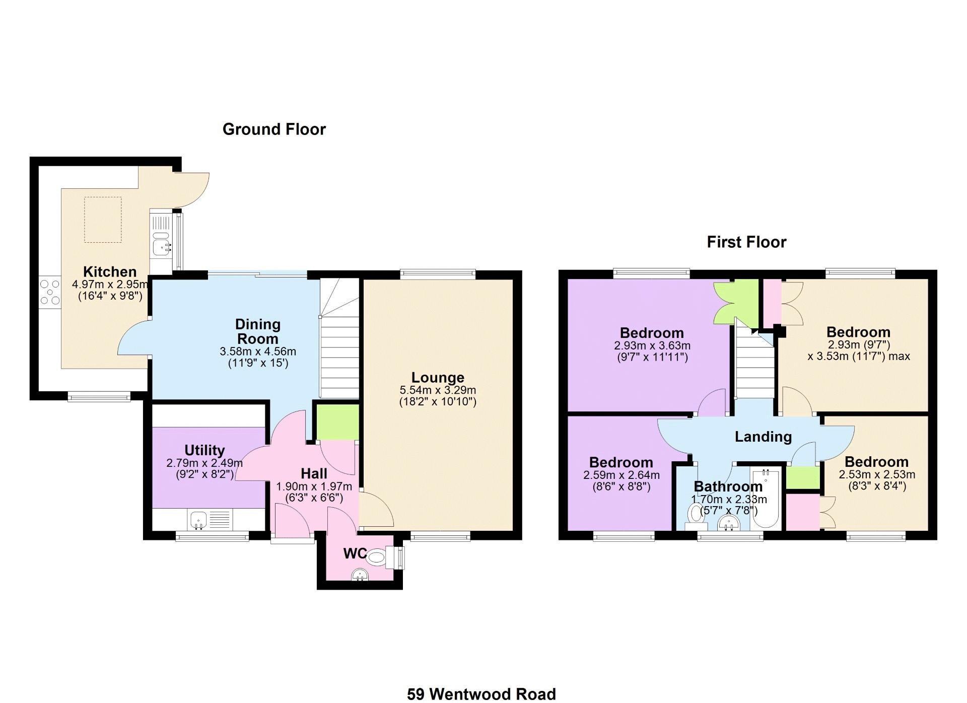 59, Wentwood Road, Newport floorplan