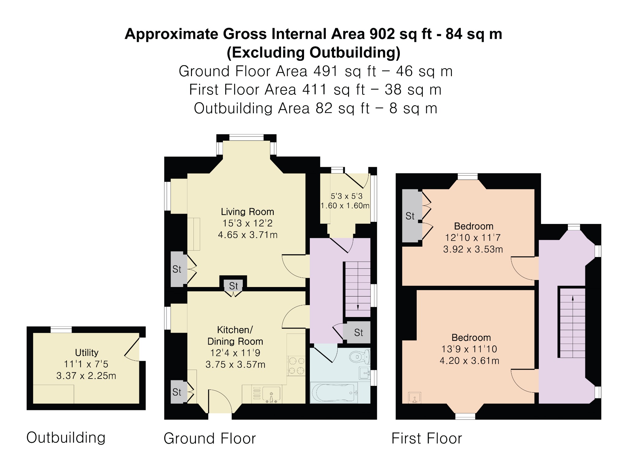 Sea View, Foxhole Lane, St. Austell floorplan