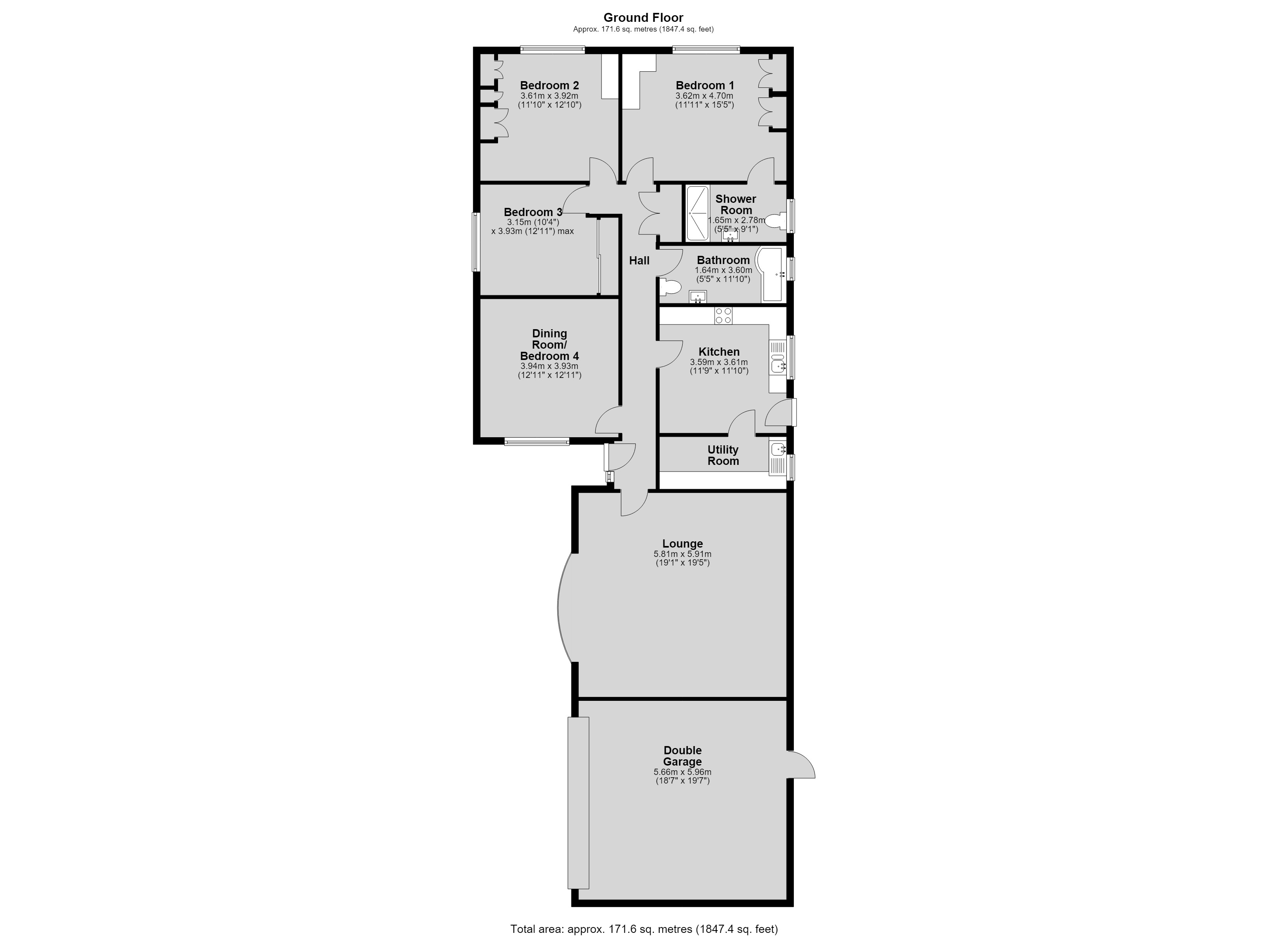 13, Pelham Close, Lincoln floorplan
