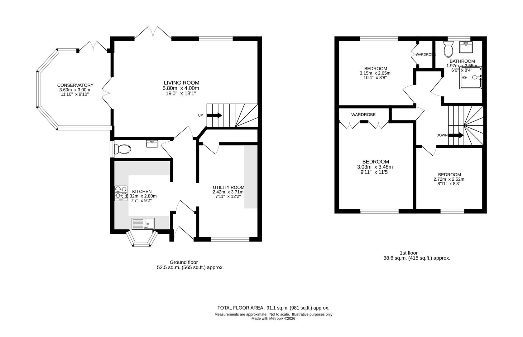 73, Groveside Close, Carshalton floorplan