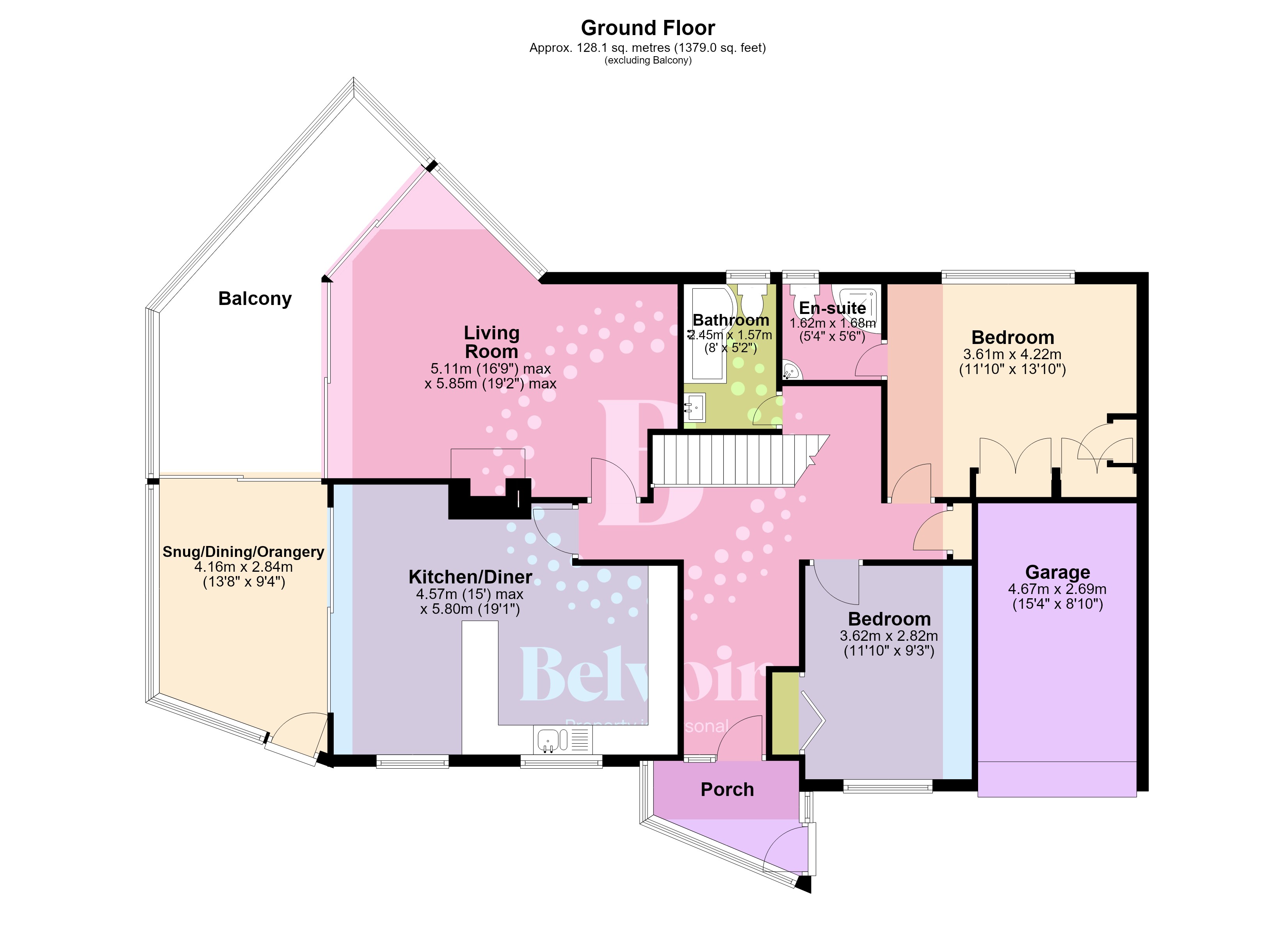 Wadavers, Church Lane, Cargreen floorplan