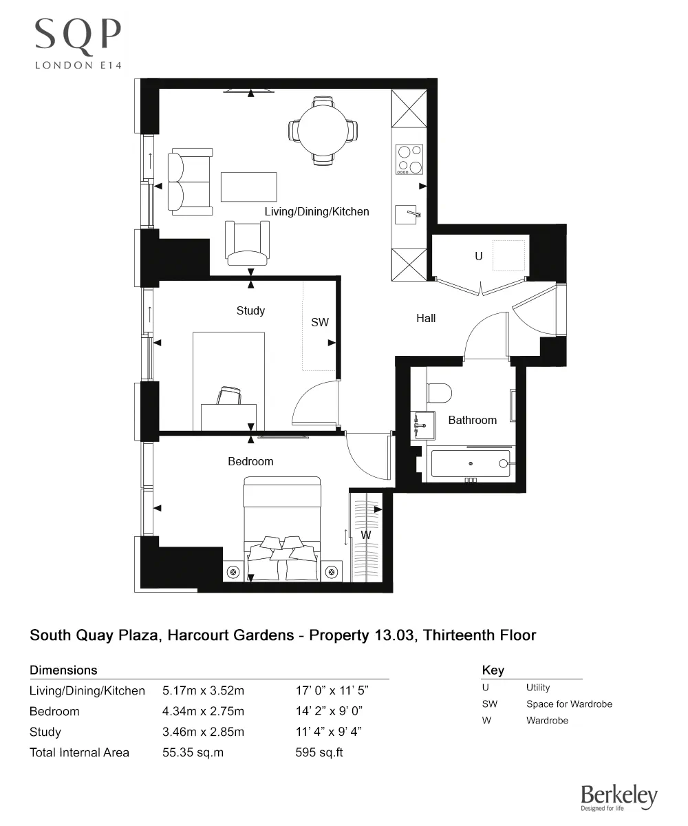 Marsh Wall, London floorplan