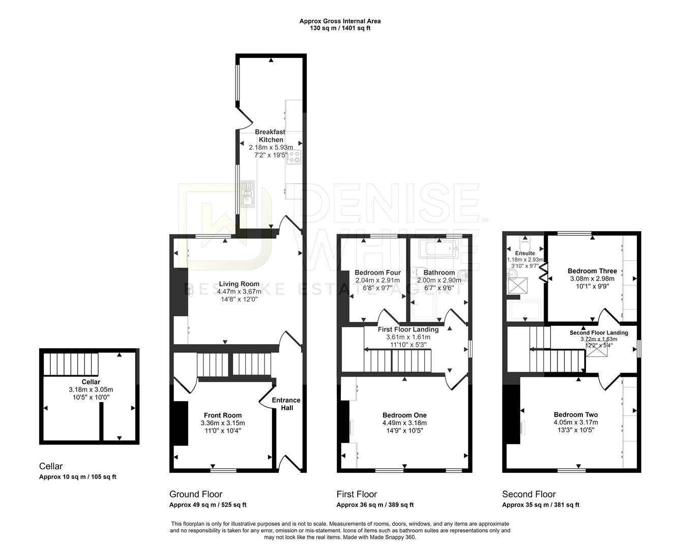 56, Queen Street, Leek floorplan