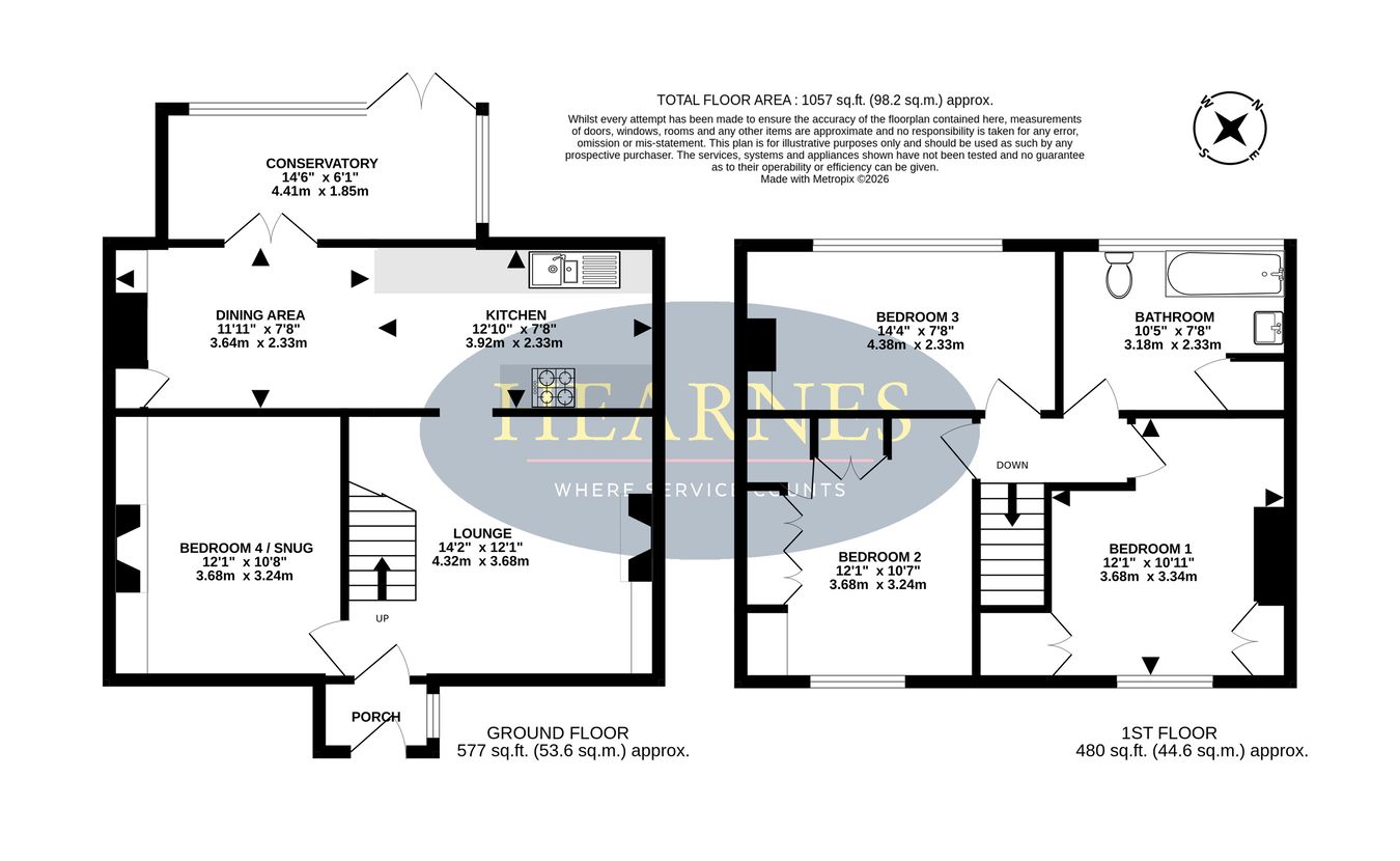 48, Denmark Road, Poole floorplan