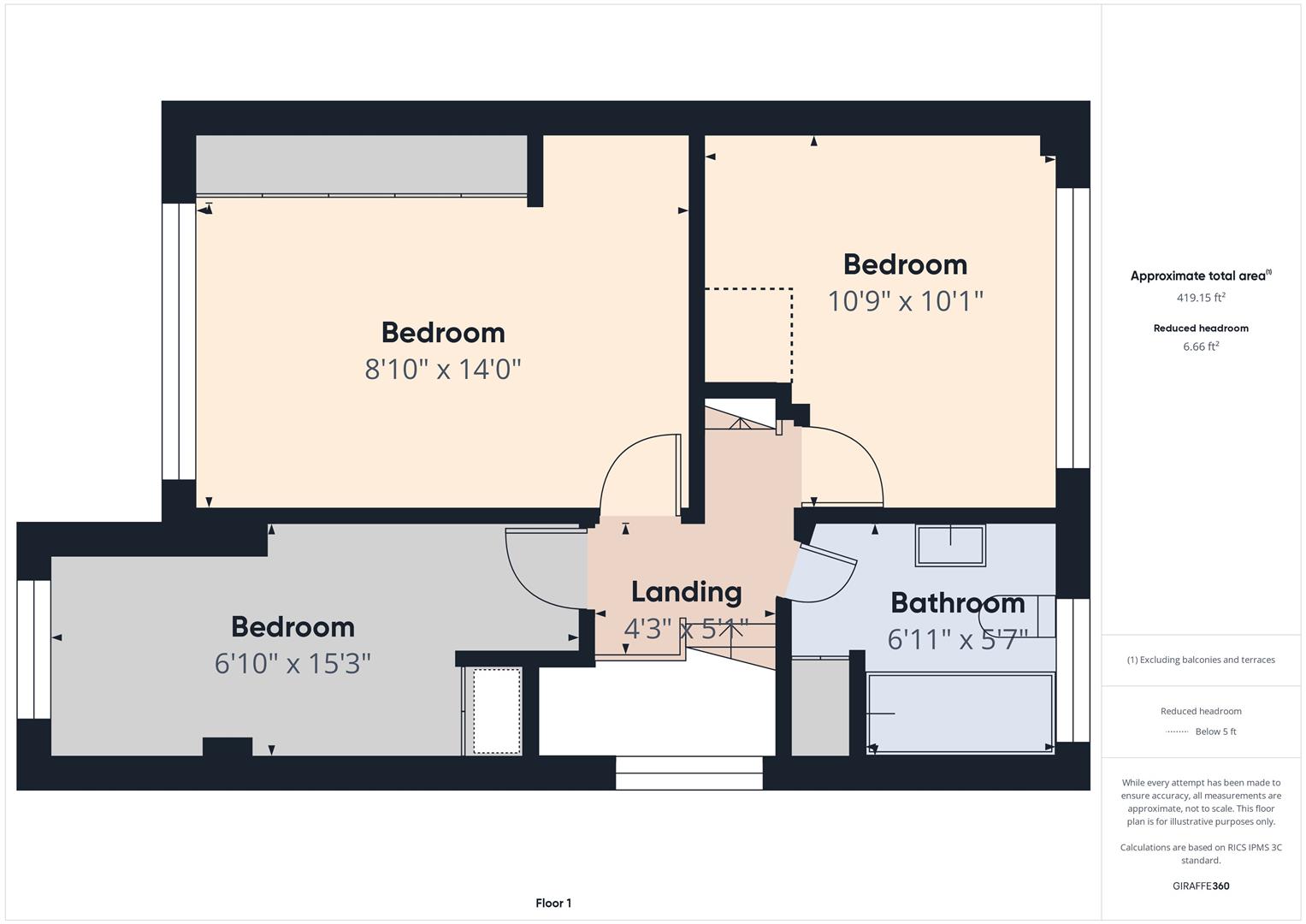 50, Laburnum Drive, Chelmsford floorplan