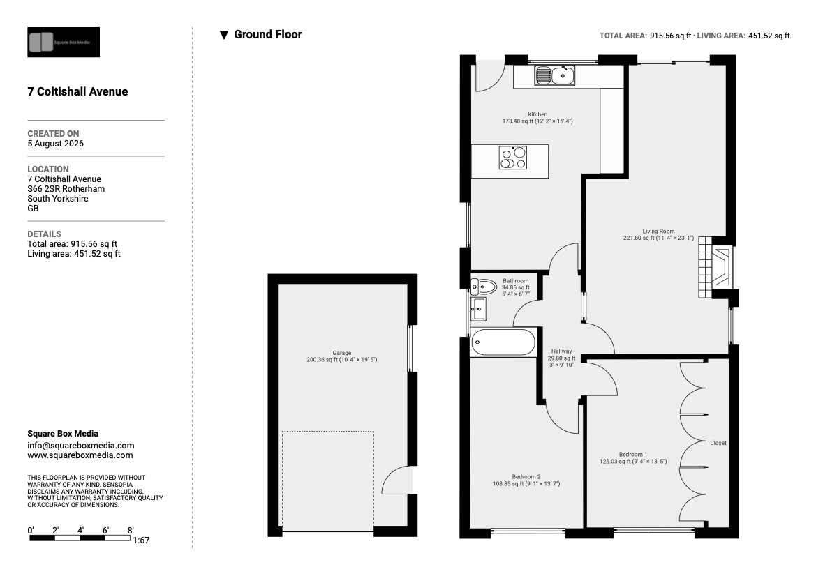 7, Coltishall Avenue, Rotherham floorplan