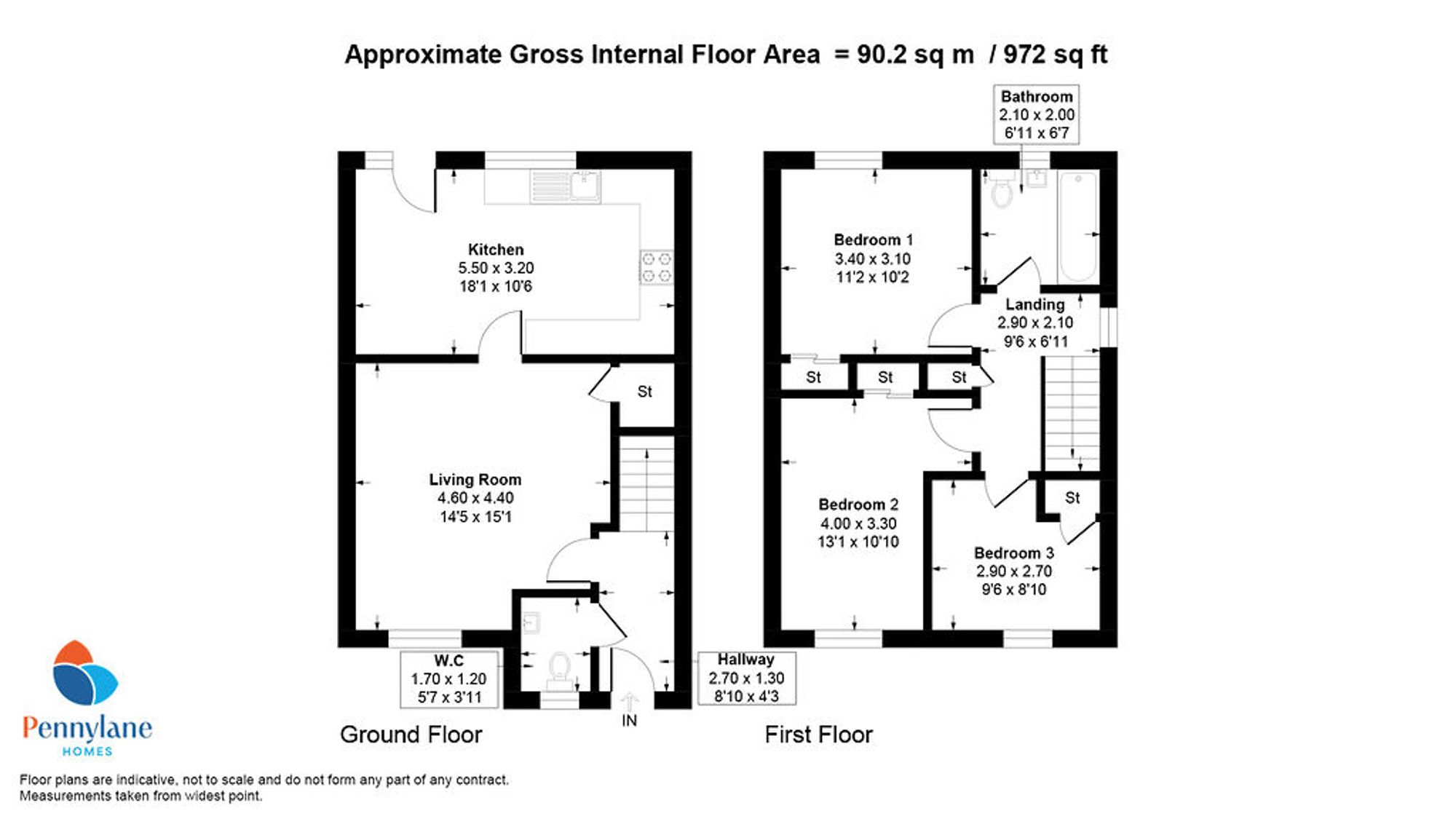 9 Spey Place, Johnstone floorplan