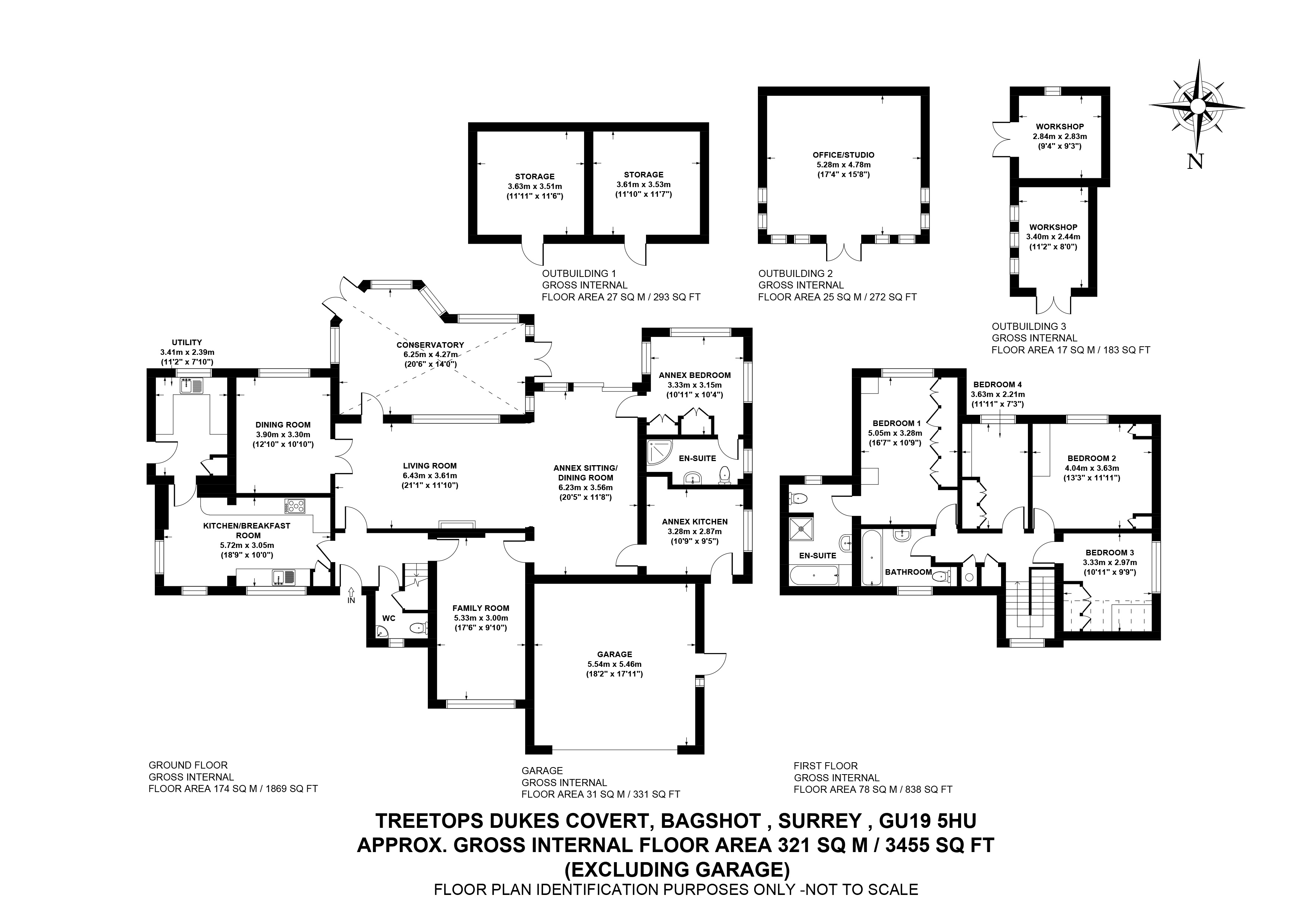 5 Bedrooms Detached house for sale in Dukes Covert, Bagshot, Surrey GU19