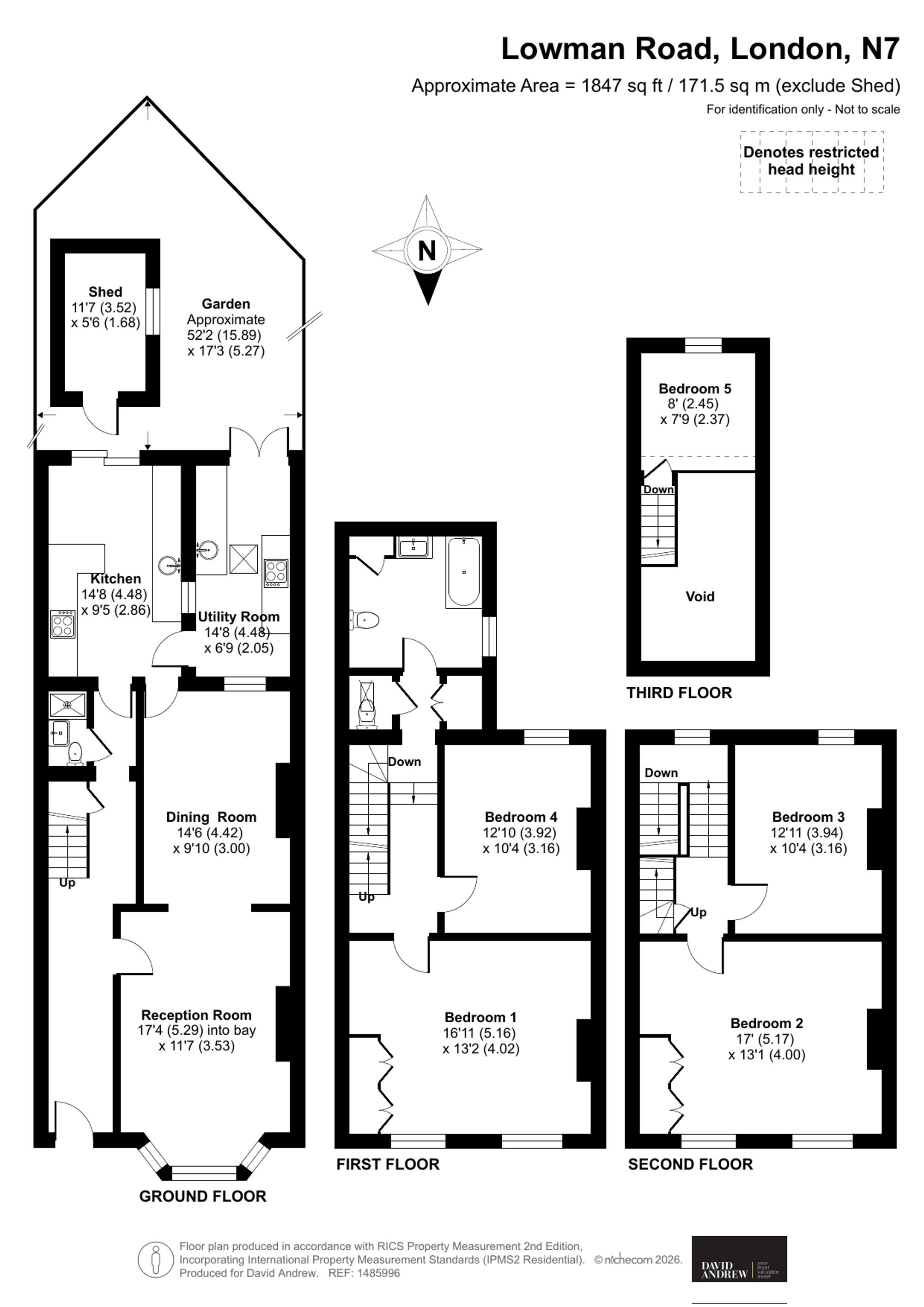 40 Lowman Road, London floorplan