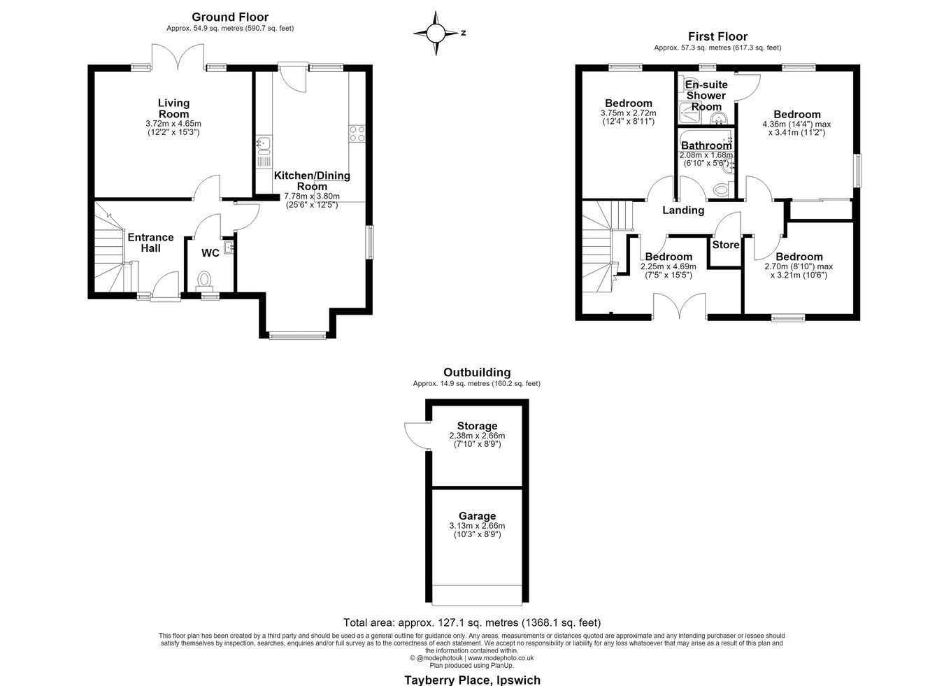 12, Tayberry Place, Ipswich floorplan