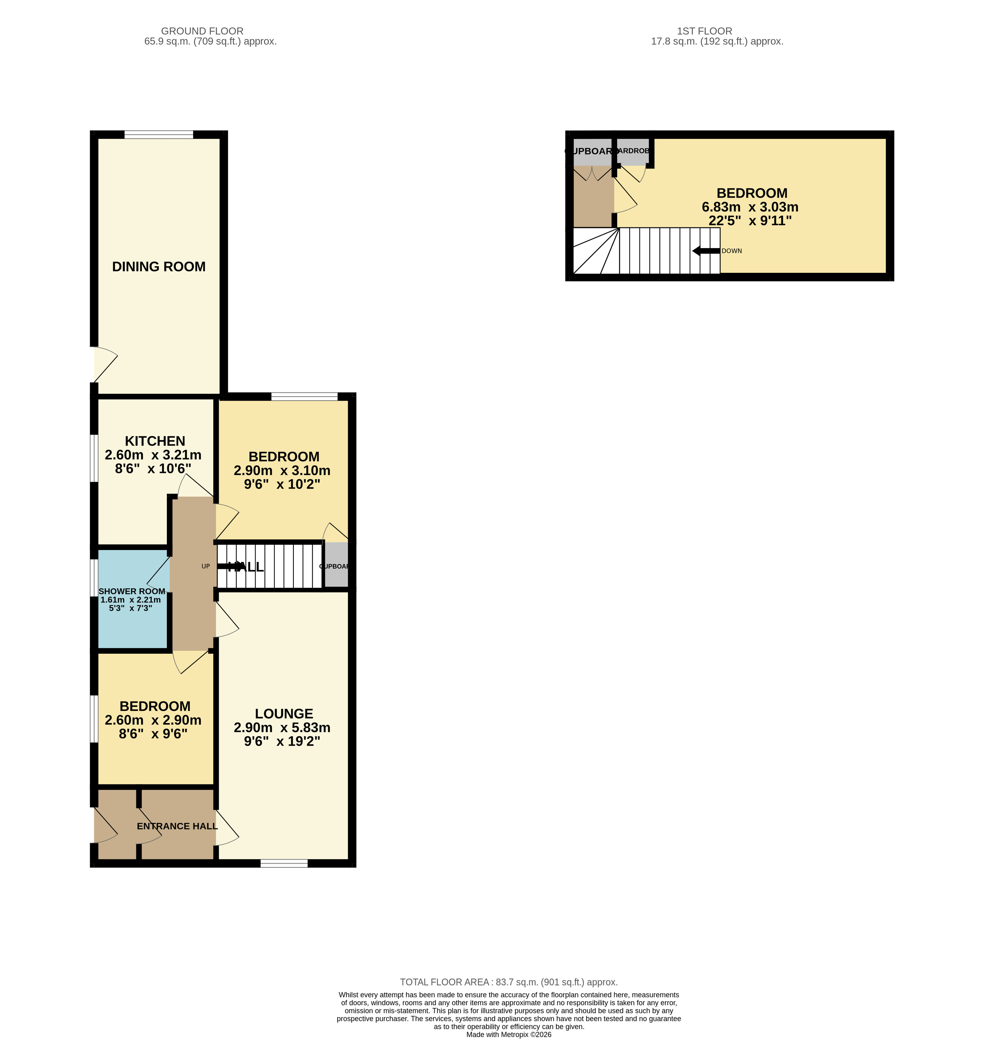 62, Grampian View, Montrose floorplan