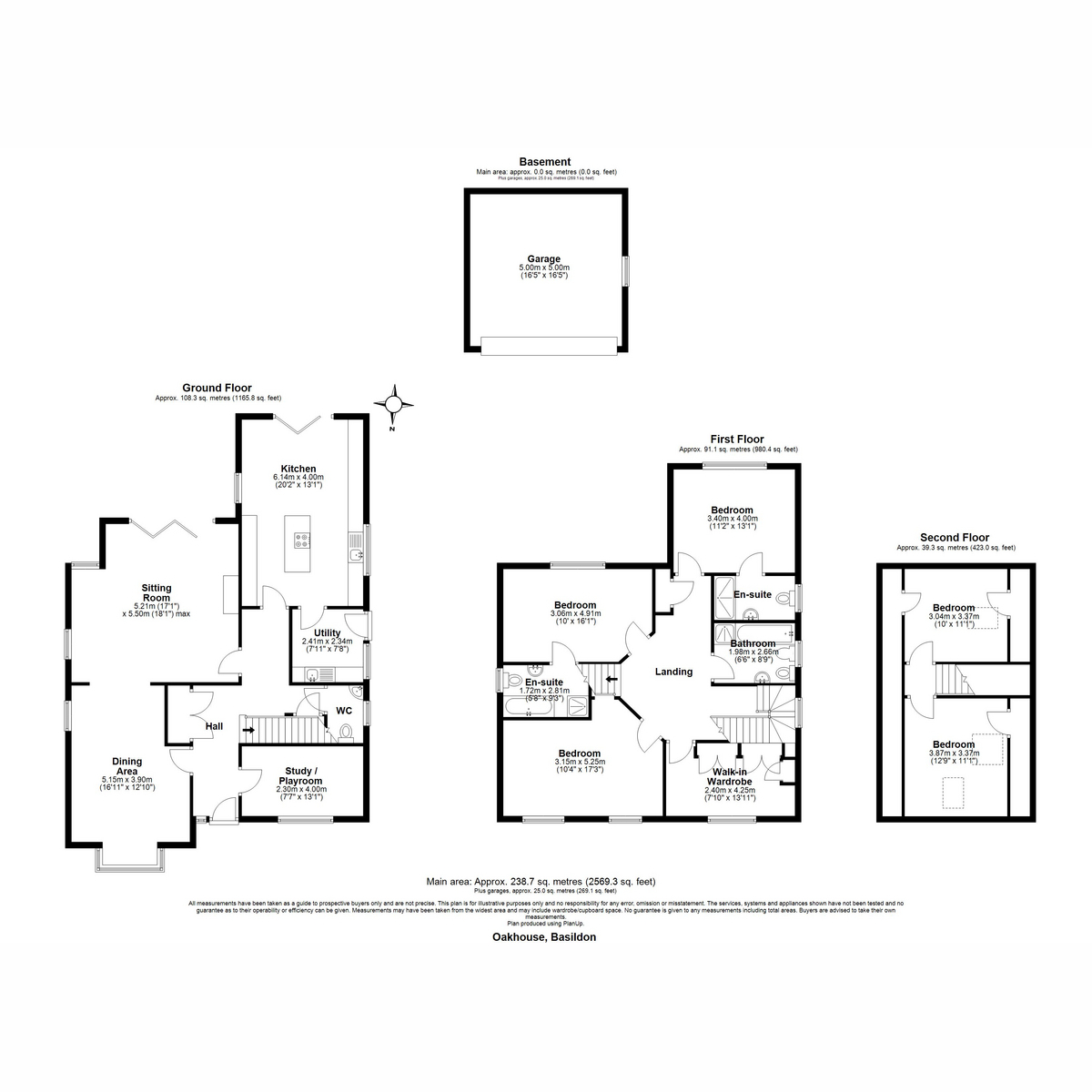 Oak House, Lee Chapel Lane, Basildon floorplan