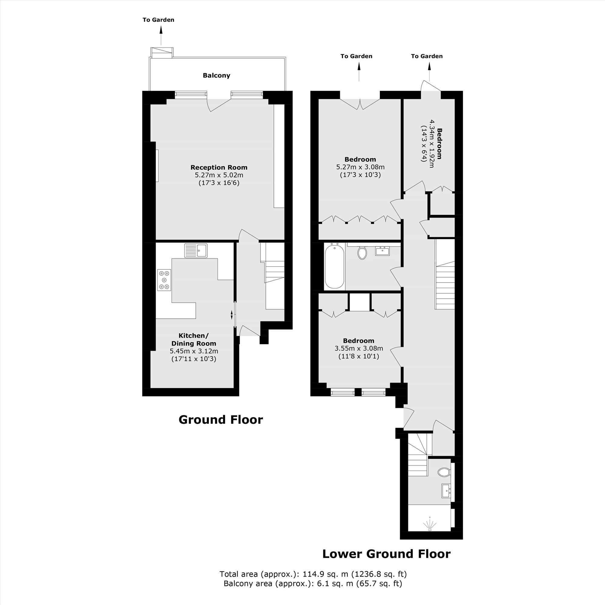 97D, Comeragh Road, London floorplan