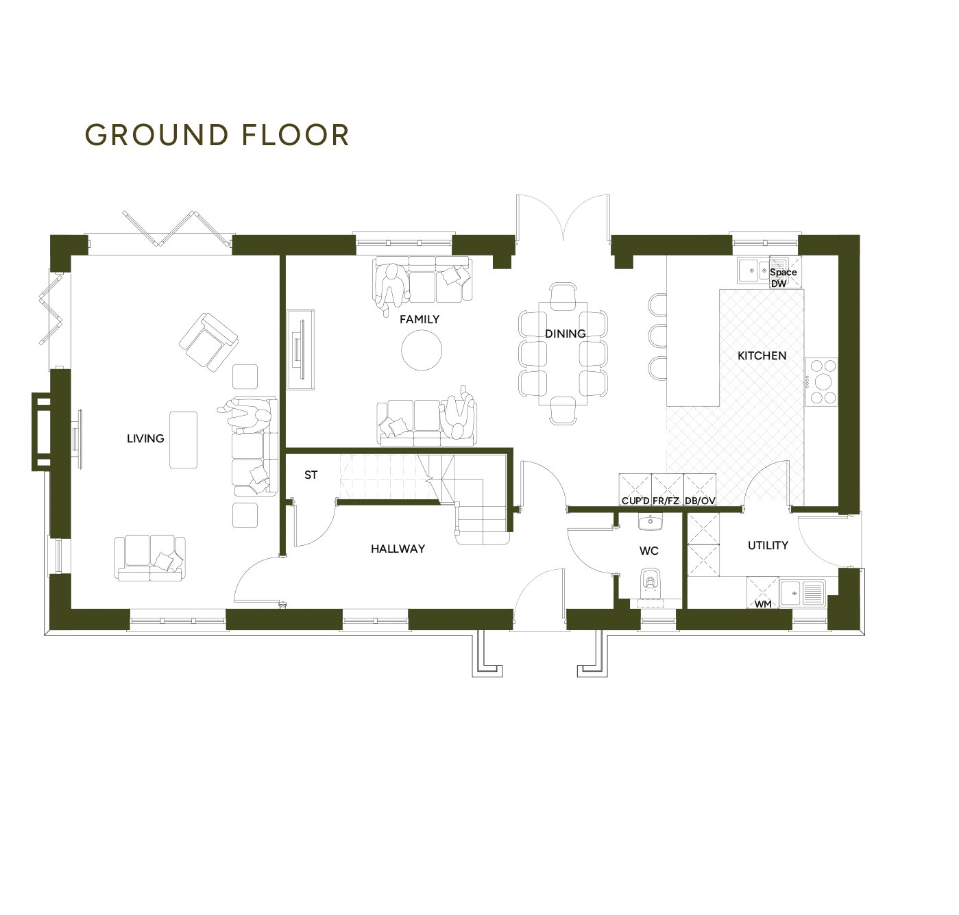 Plot 1 The Foxglove,, The Paddock, Rockbeare floorplan