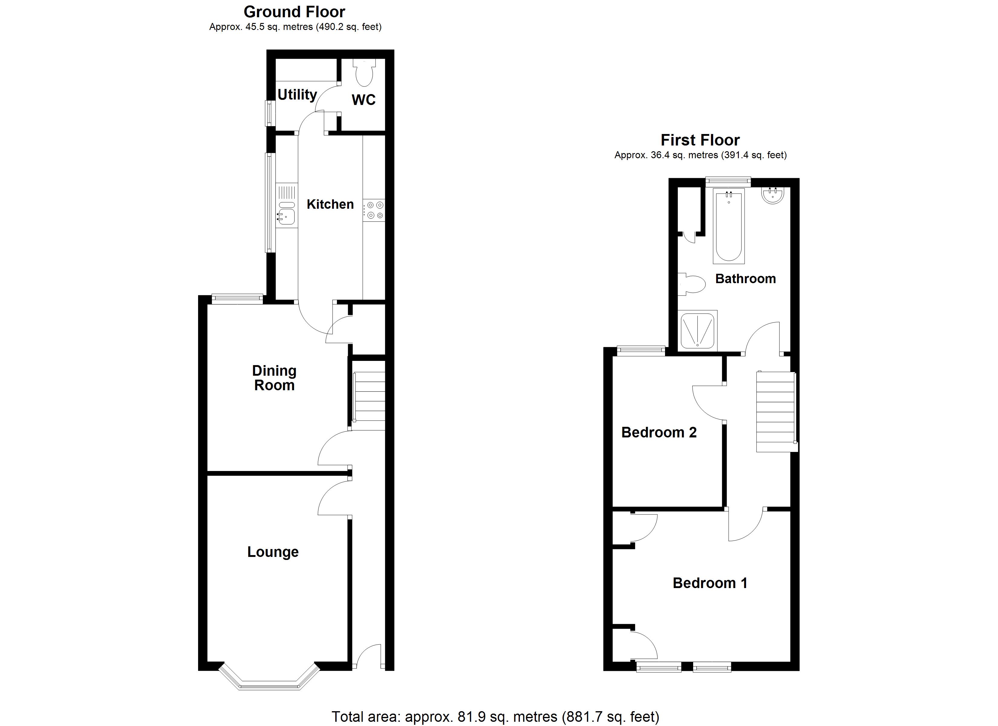 20, Kent Avenue, Ashford floorplan