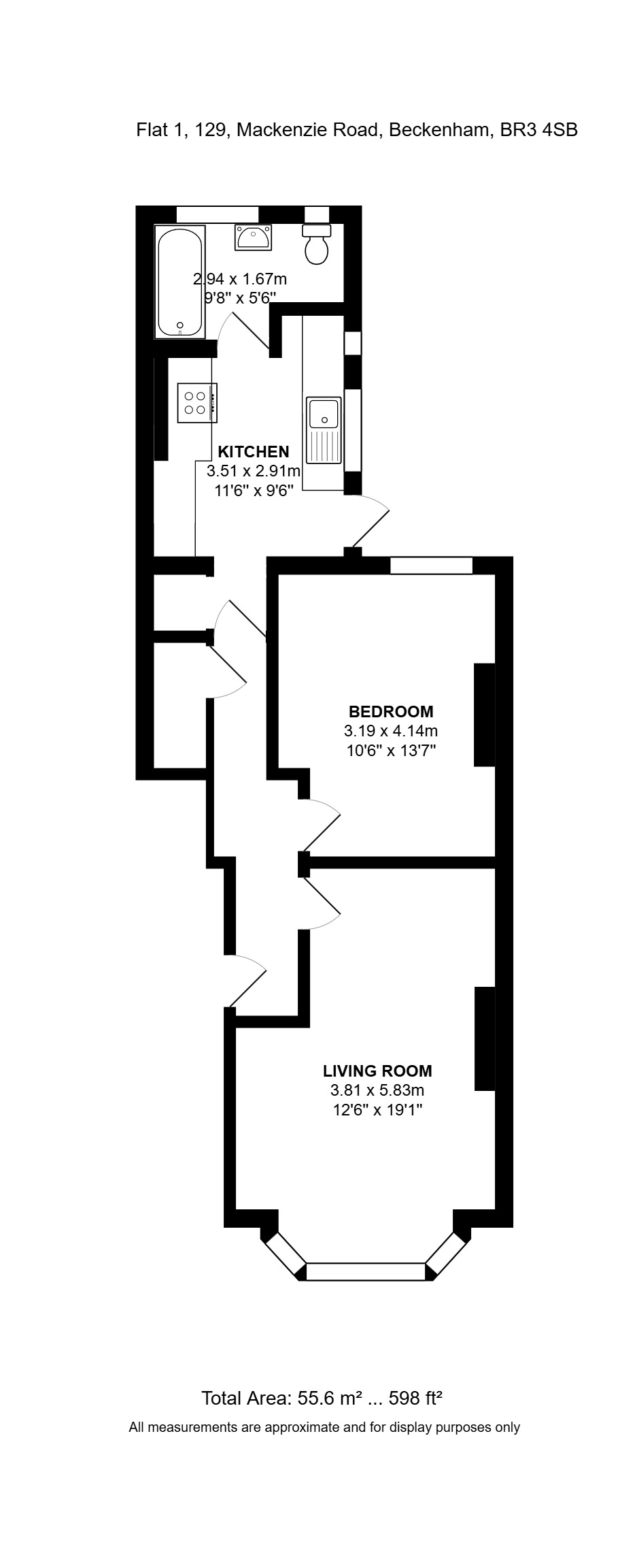 129, Mackenzie Road, Beckenham floorplan
