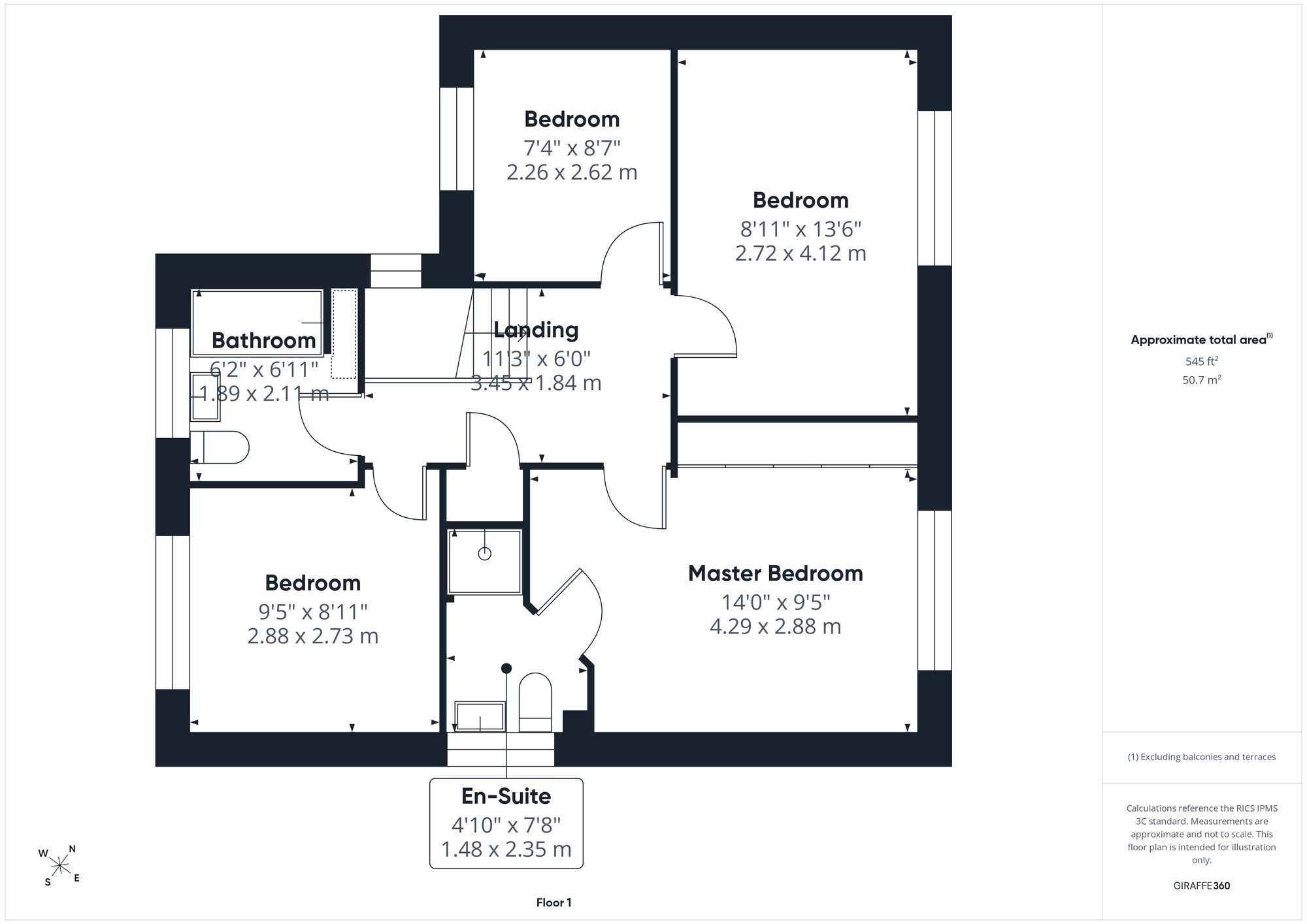 6 Ormond Close, Leicester floorplan