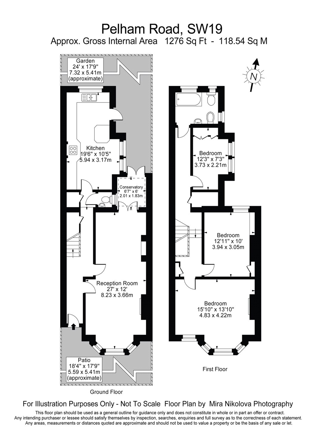 3 Bedrooms Terraced house to rent in Pelham Road, London SW19