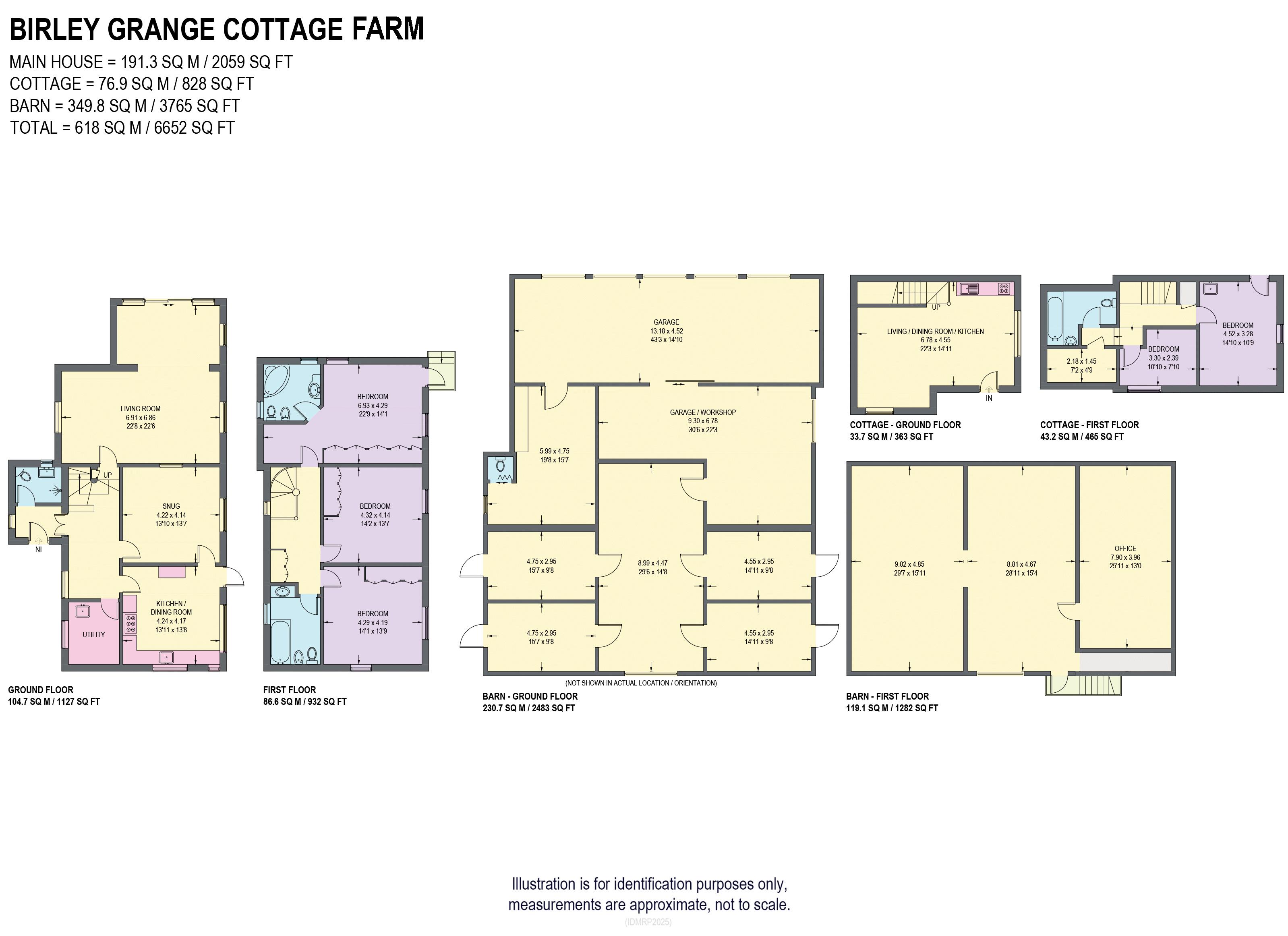 Birley Grange Cottage Farm, Birley, Chesterfield floorplan