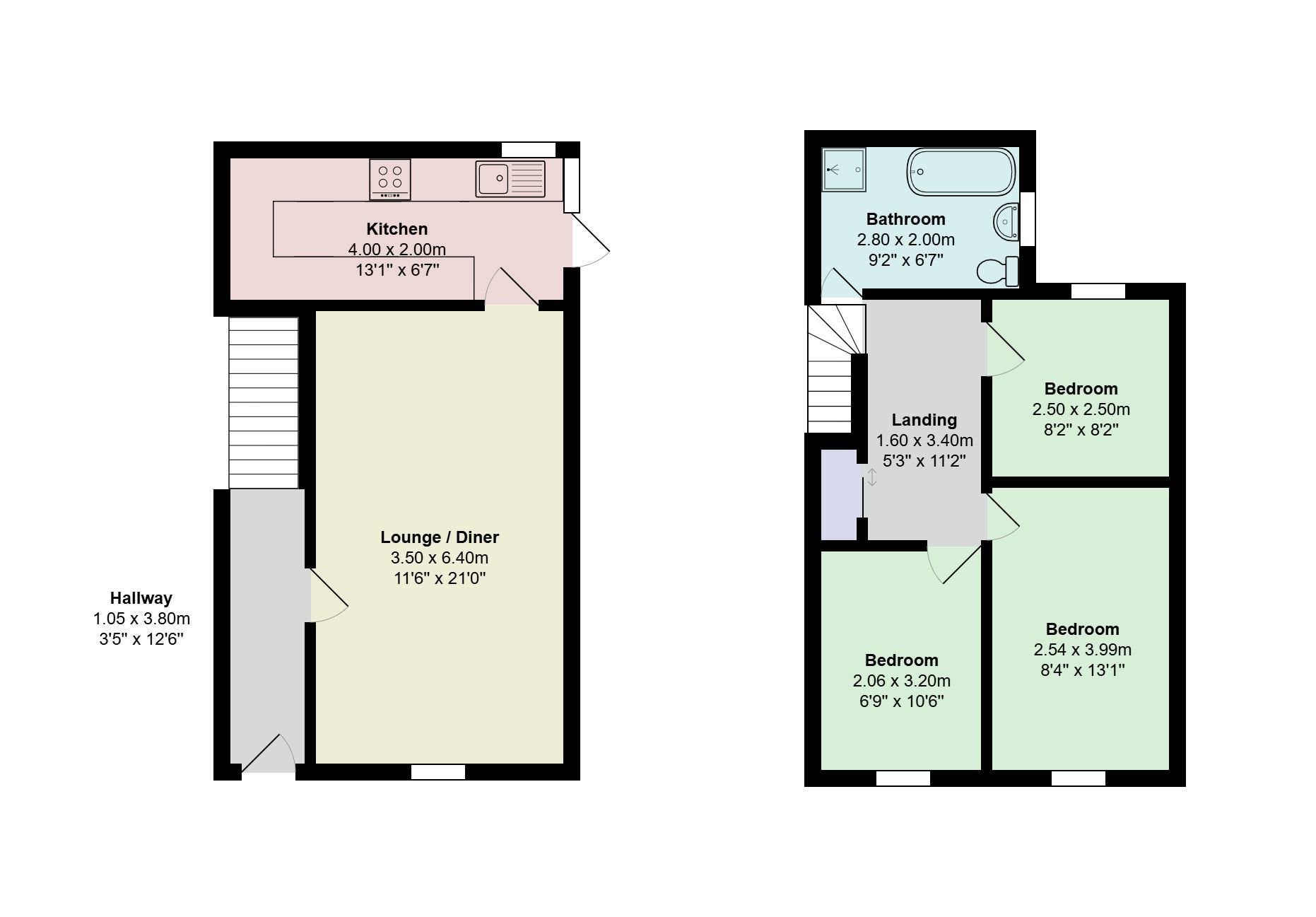 112 Oxford Street, Bridgend floorplan