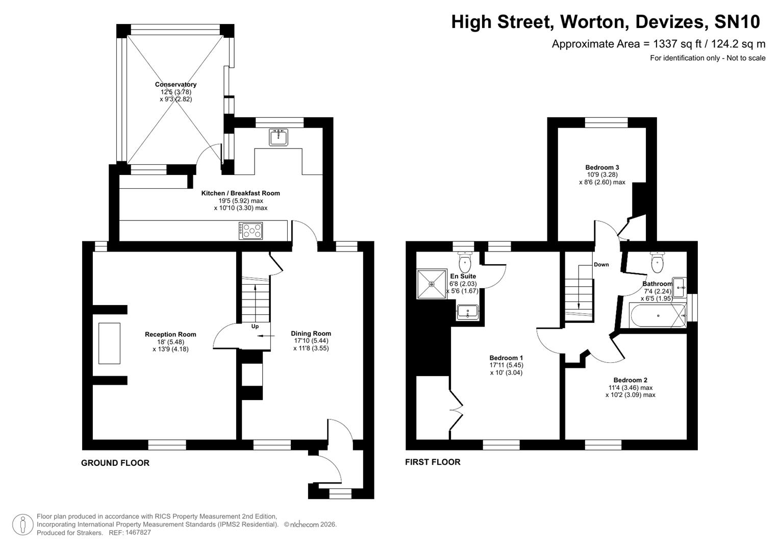 Yew Tree Cottage, 115, High Street, Worton floorplan