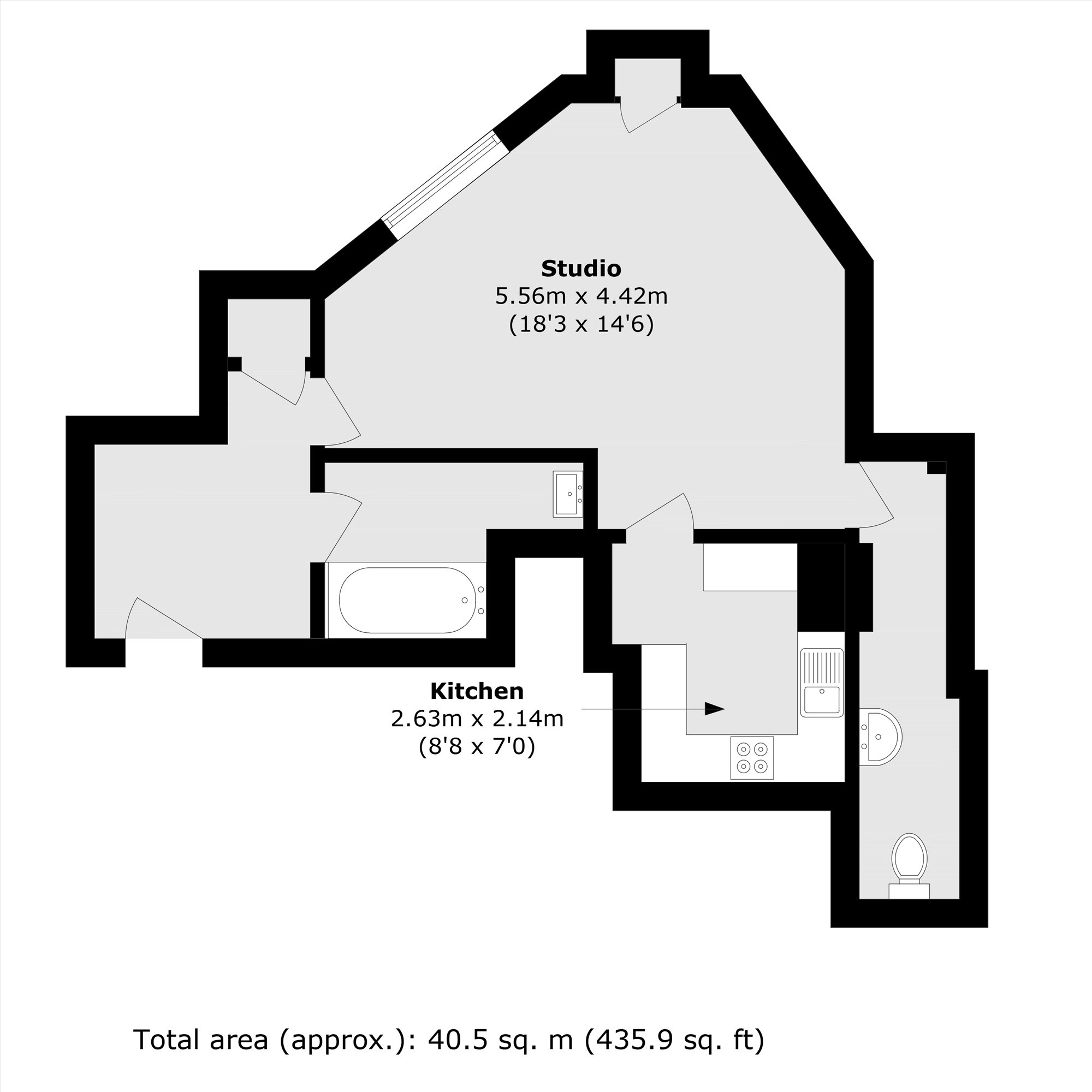 Flat 37, Russell Court, Woburn Place, London floorplan