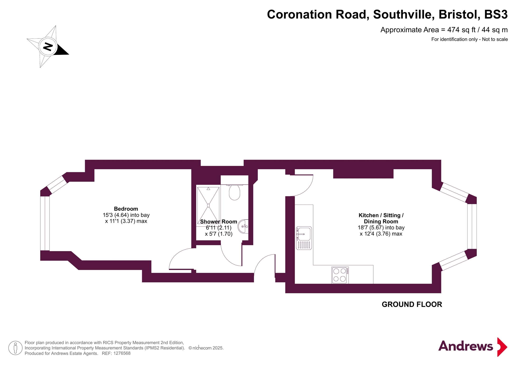 154b, Coronation Road, Bristol floorplan